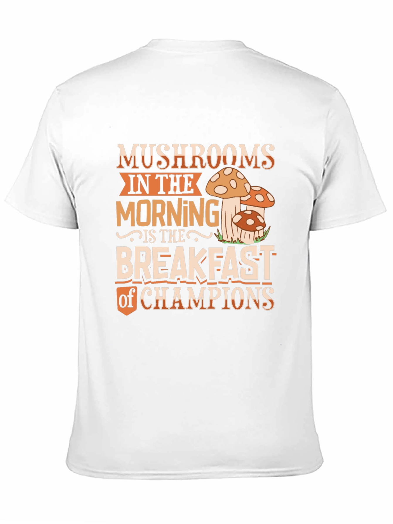 Mushroom Breakfast Champions Graphic Tee