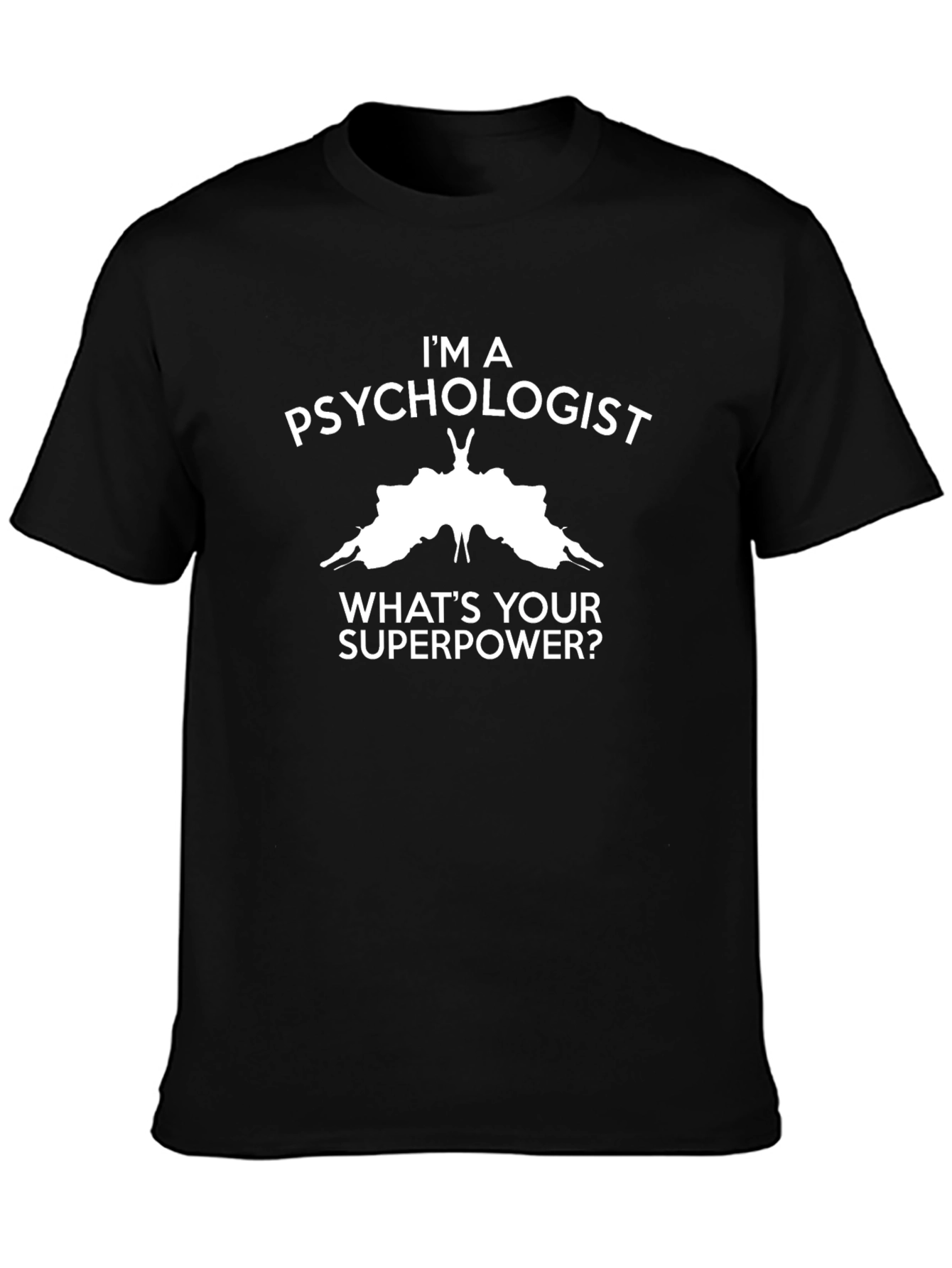 Psychologist Superpower Black Graphic Tee