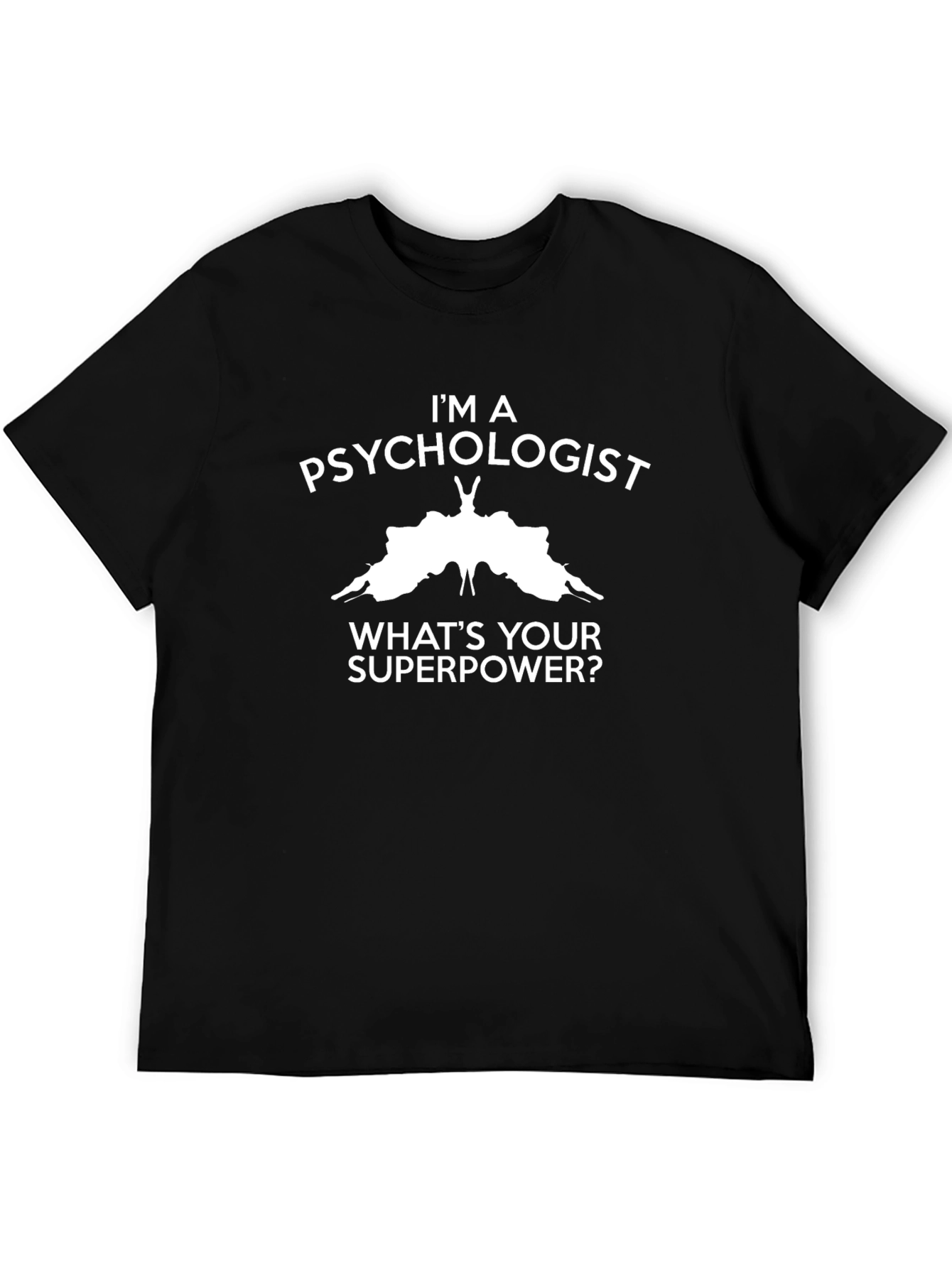 Psychologist Superpower Black Graphic Tee