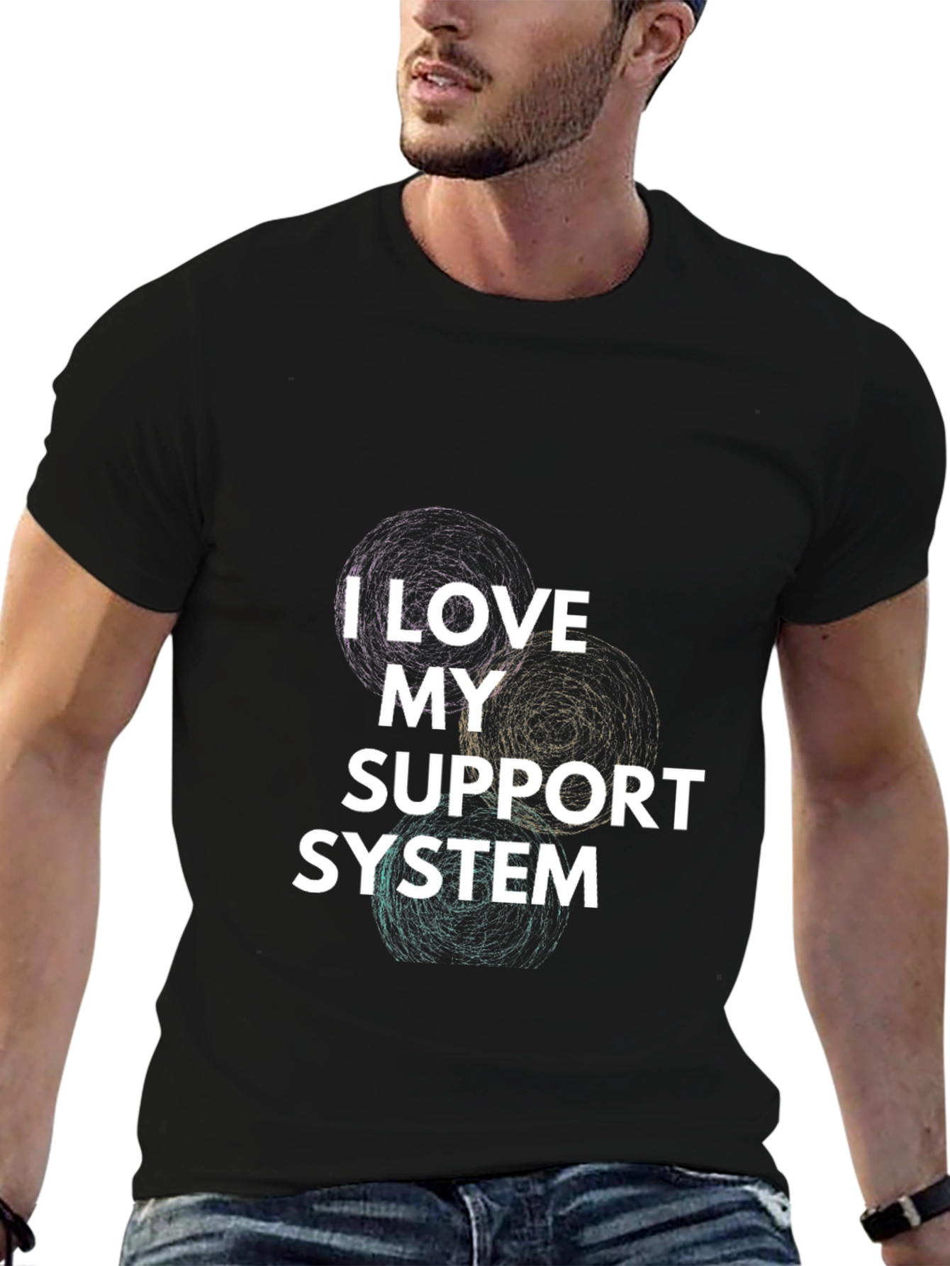I Love My Support System Graphic Tee