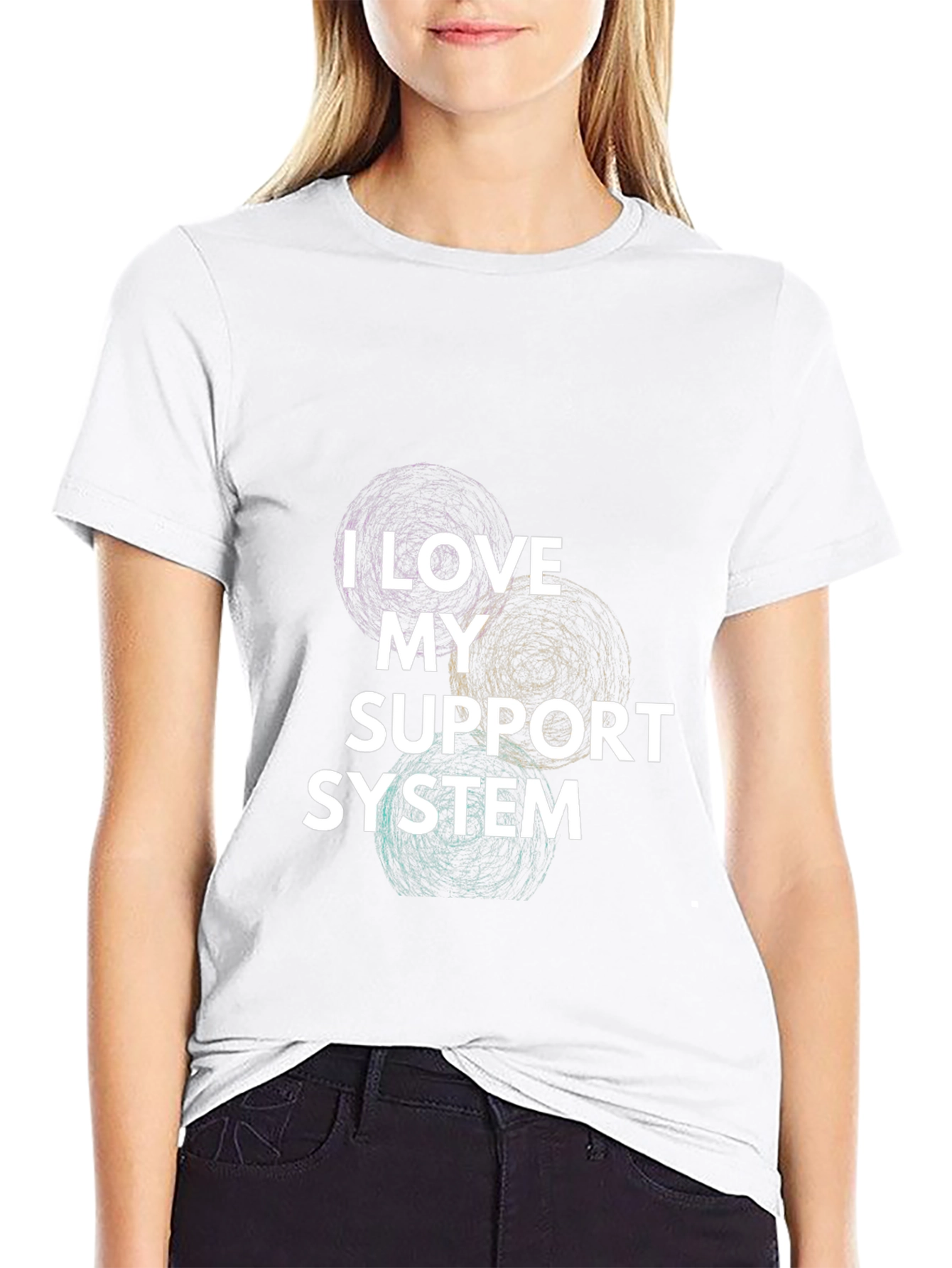 I Love My Support System Graphic Tee