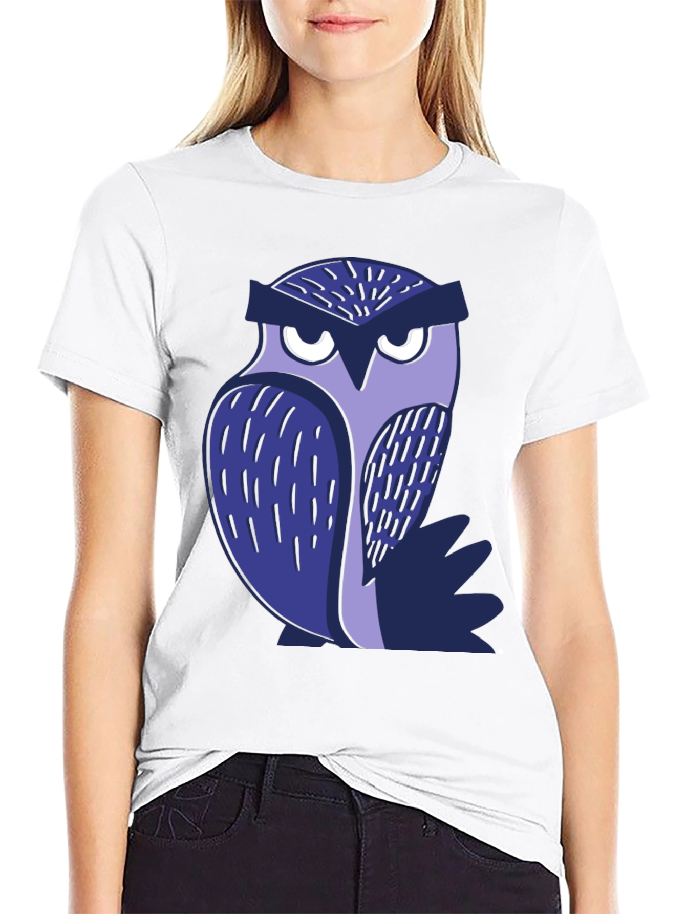 Cool Owl Graphic Tee - Black Unisex T-Shirt