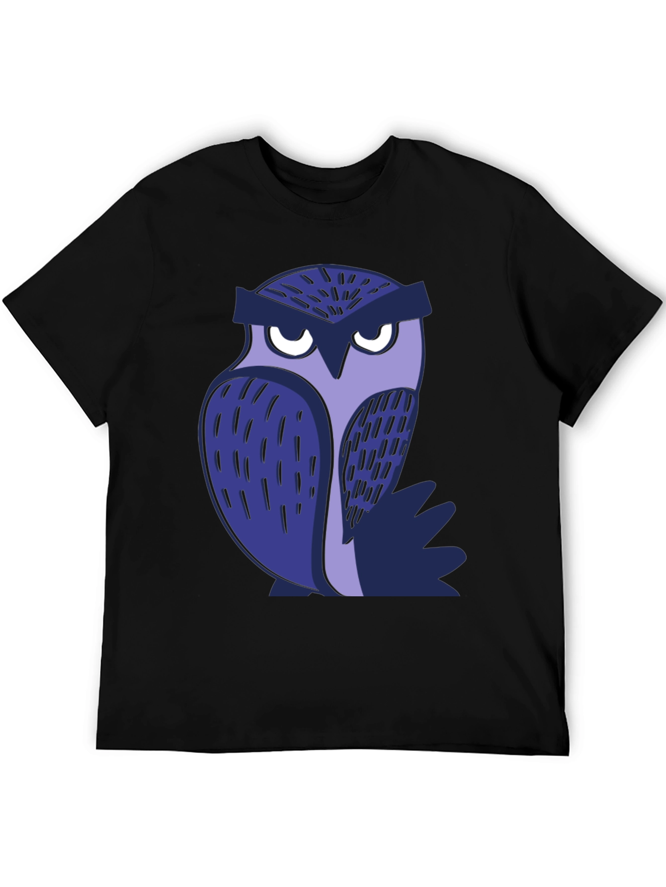 Cool Owl Graphic Tee - Black Unisex T-Shirt