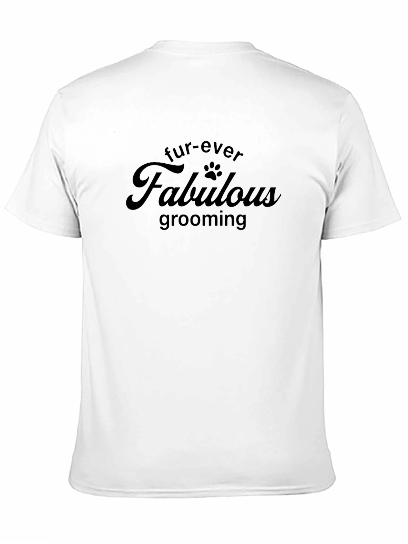 Fur-ever Fabulous Grooming Black Tee Shirt