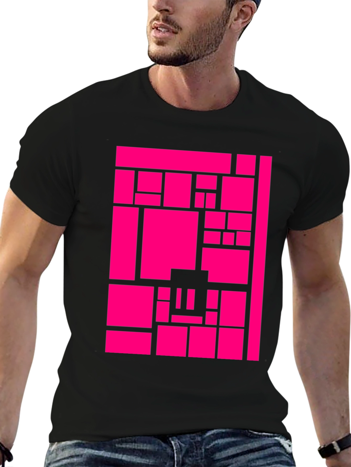 Abstract Geometric T-Shirt - Modern Graphic Tee