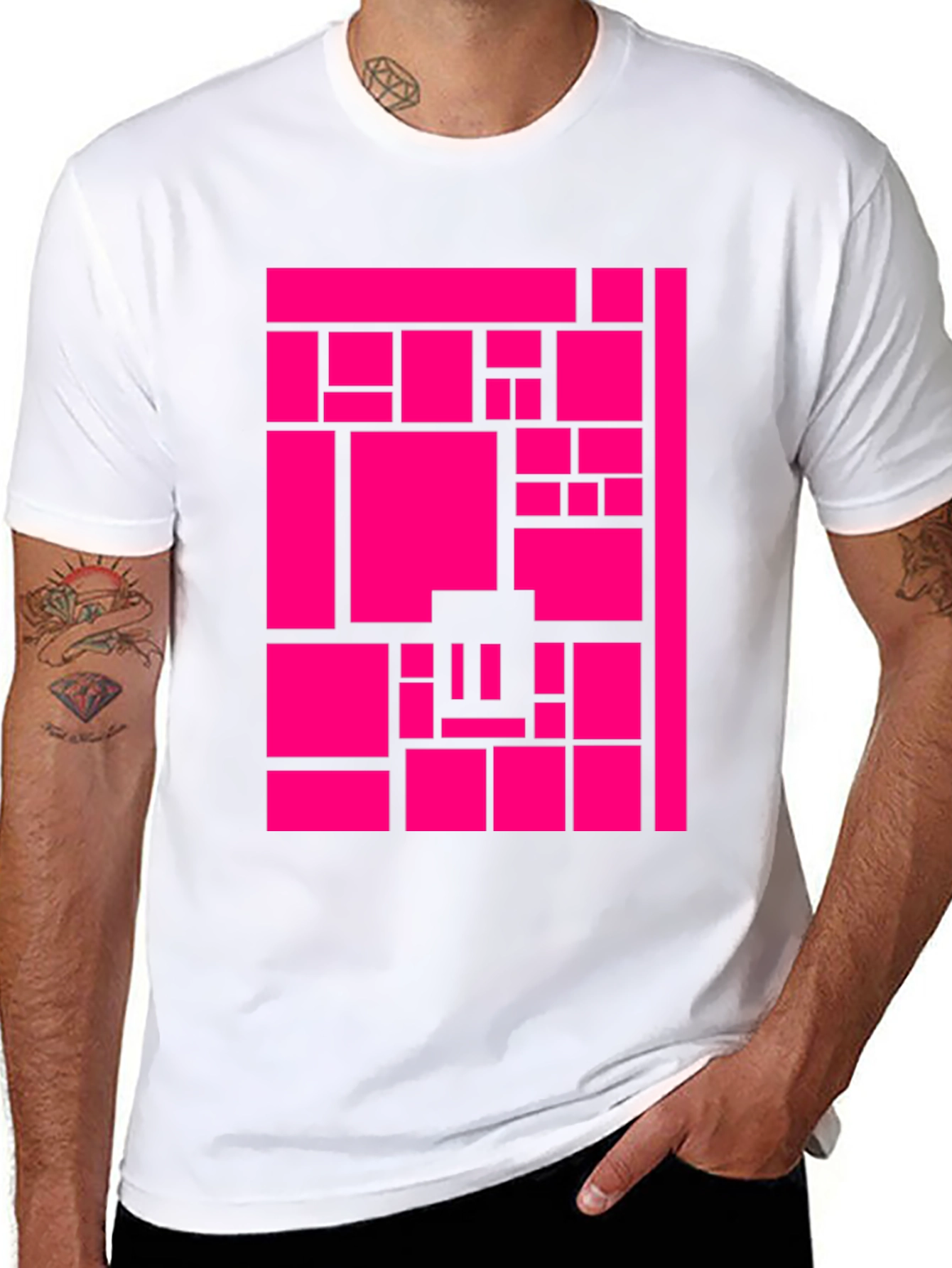 Abstract Geometric T-Shirt - Modern Graphic Tee