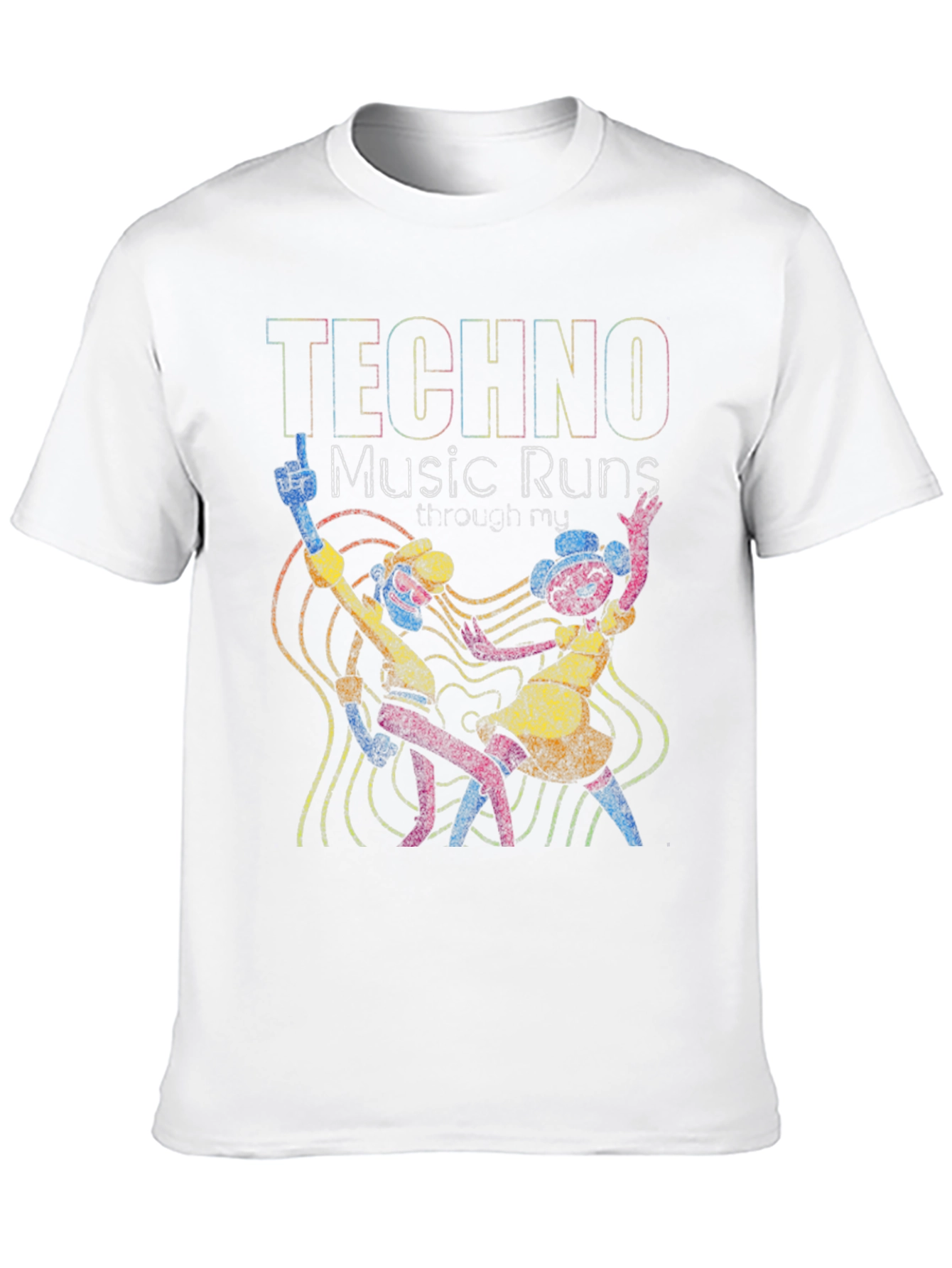 Techno Music Graphic T-Shirt - Dance Your Heart Out