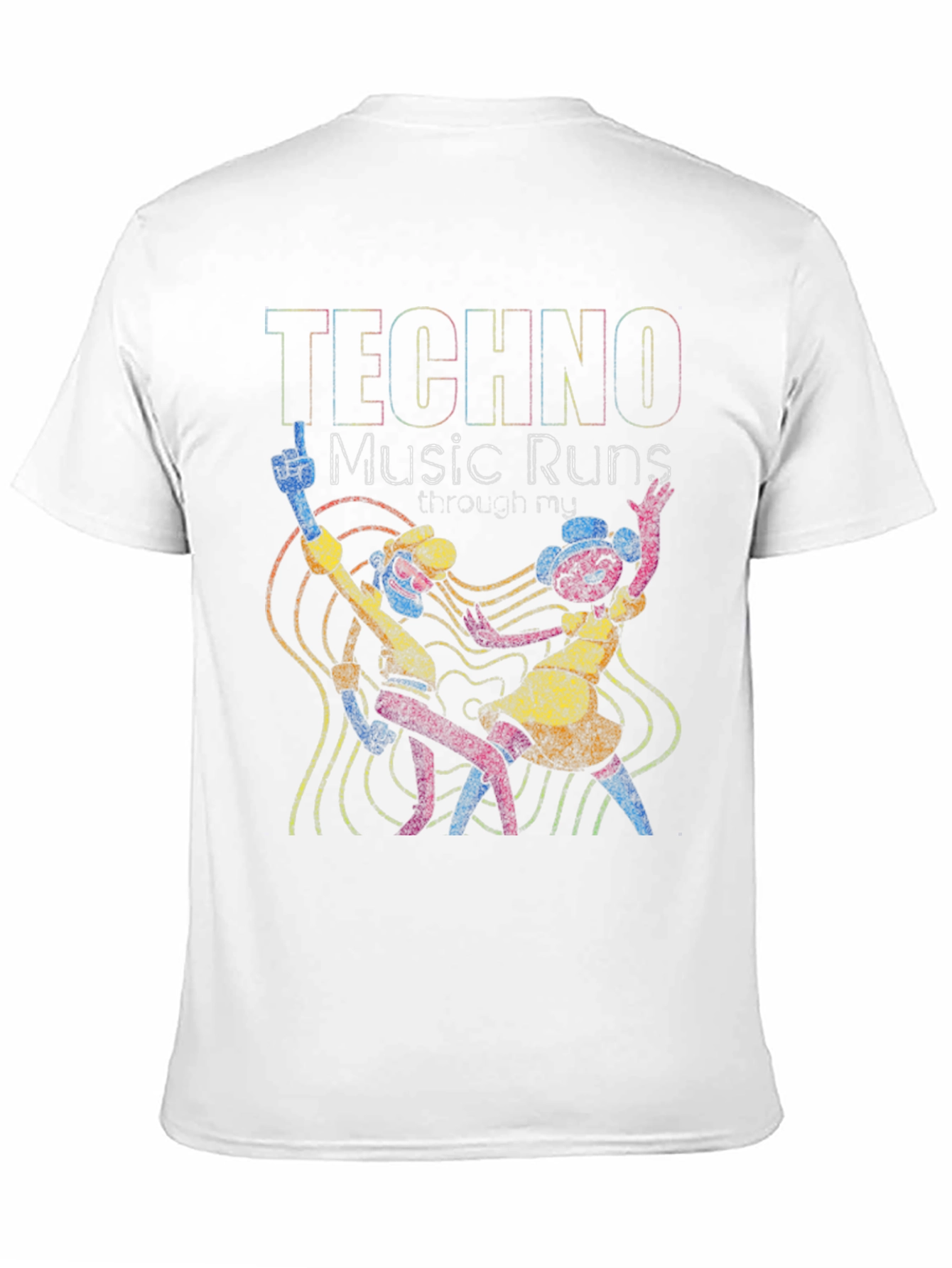 Techno Music Graphic T-Shirt - Dance Your Heart Out