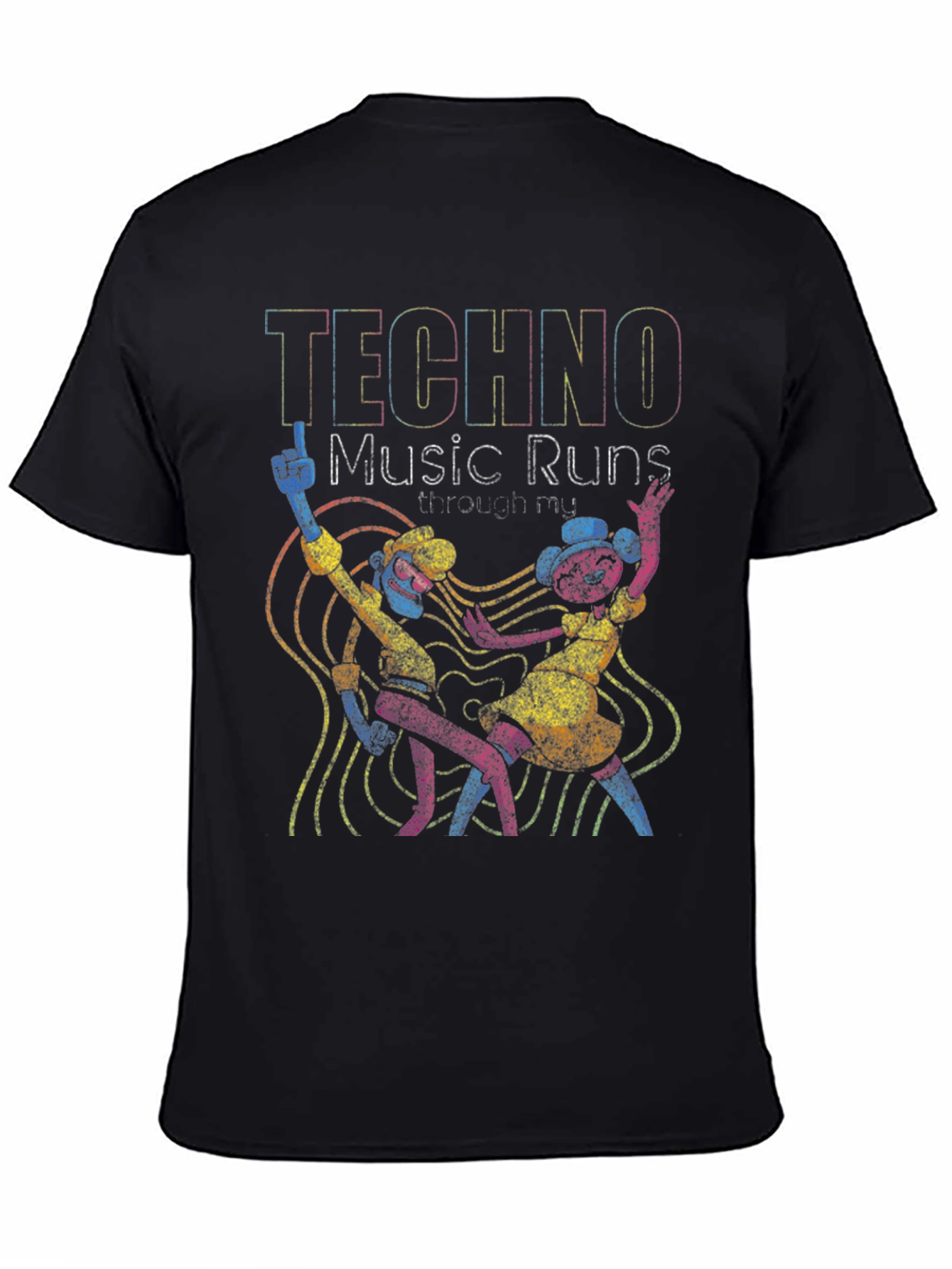 Techno Music Graphic T-Shirt - Dance Your Heart Out