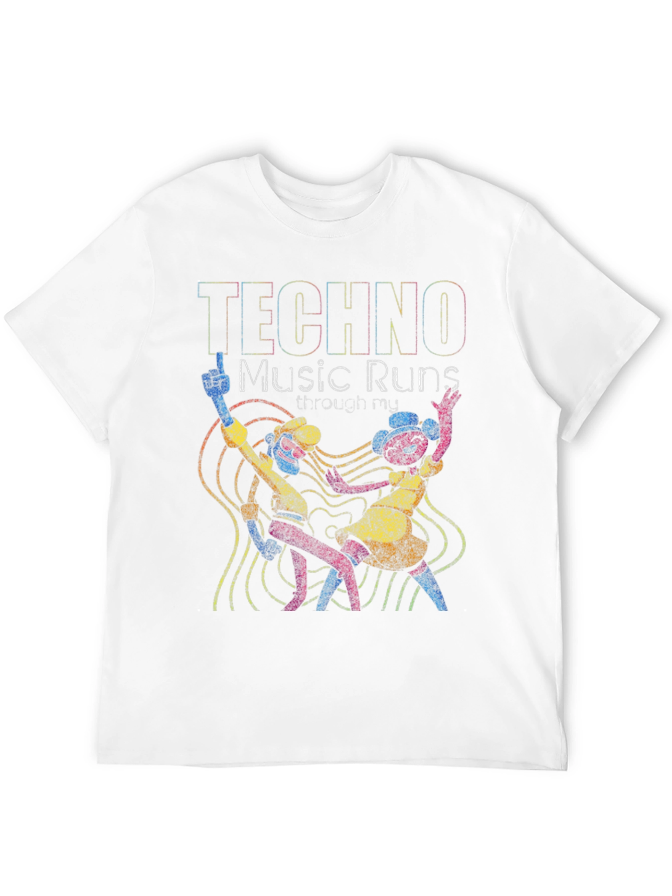 Techno Music Graphic T-Shirt - Dance Your Heart Out