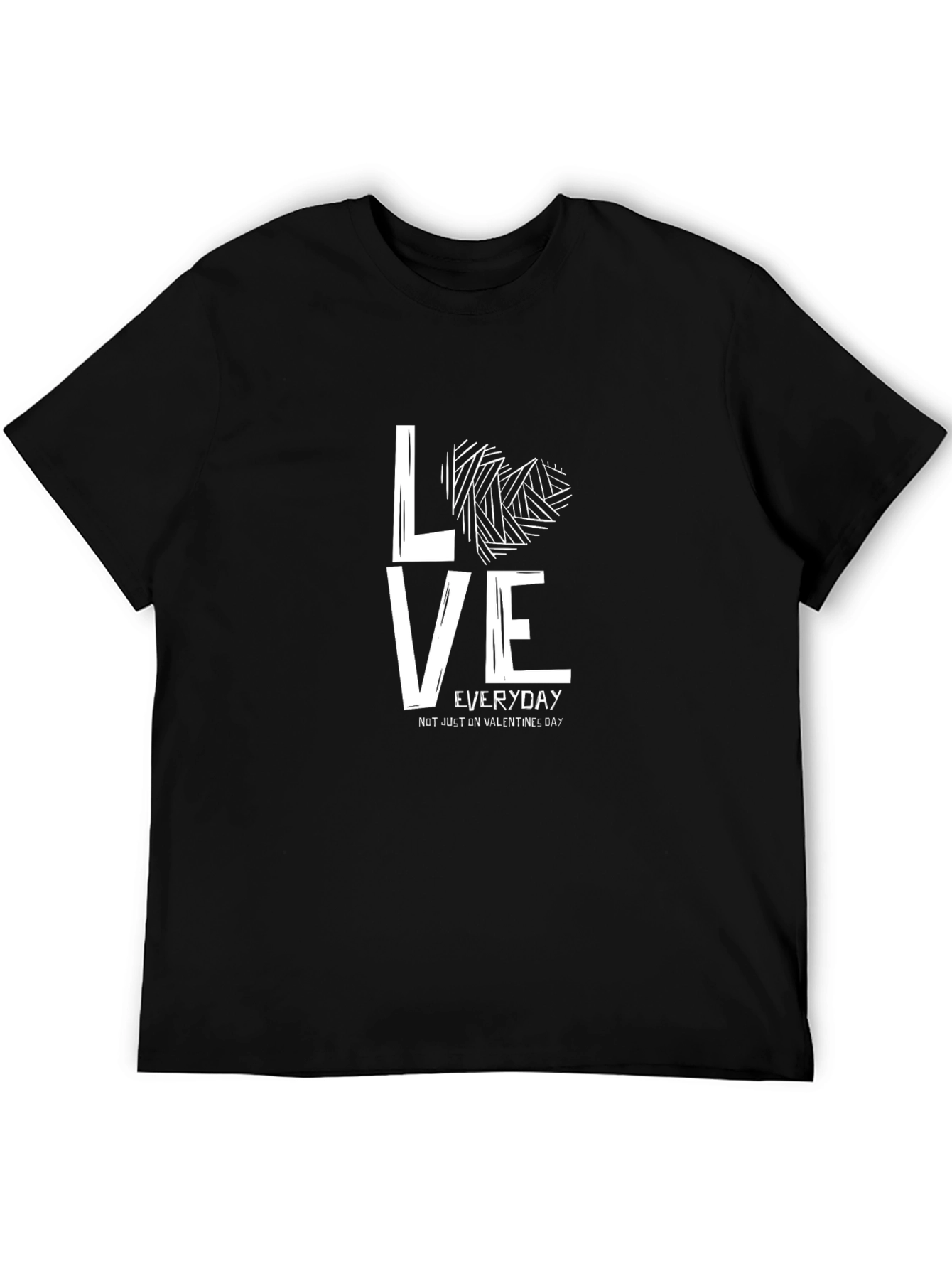 Love Everyday Graphic Tee - Black T-Shirt