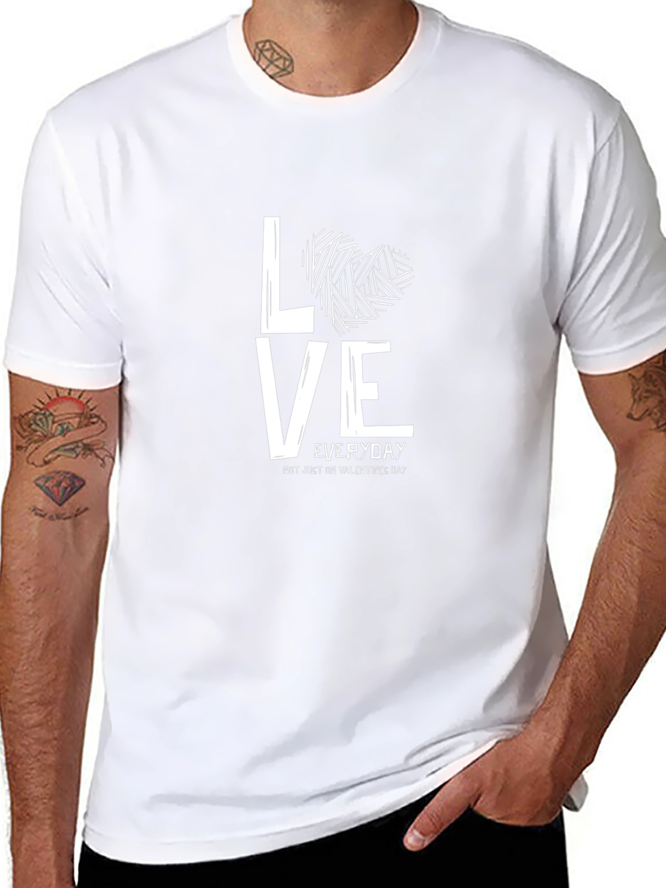Love Everyday Graphic Tee - Black T-Shirt