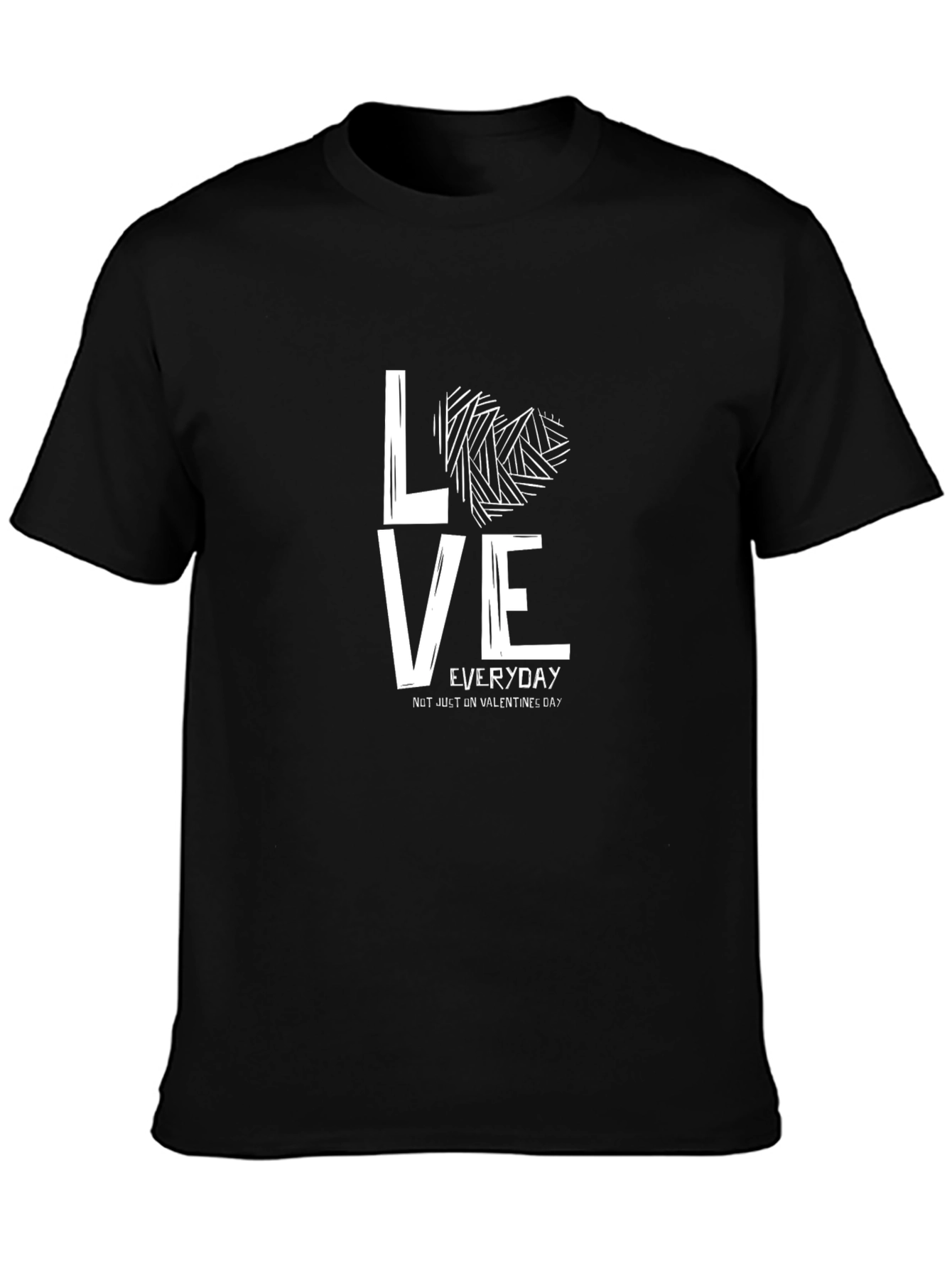 Love Everyday Graphic Tee - Black T-Shirt