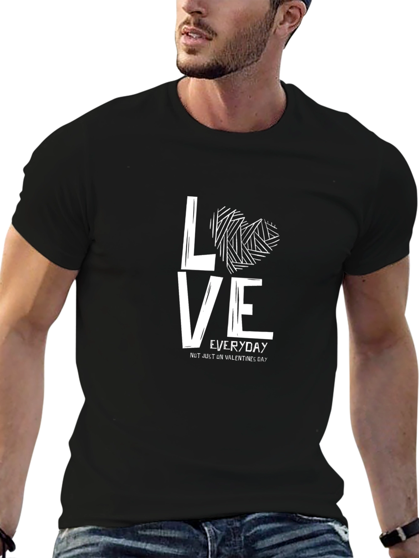 Love Everyday Graphic Tee - Black T-Shirt