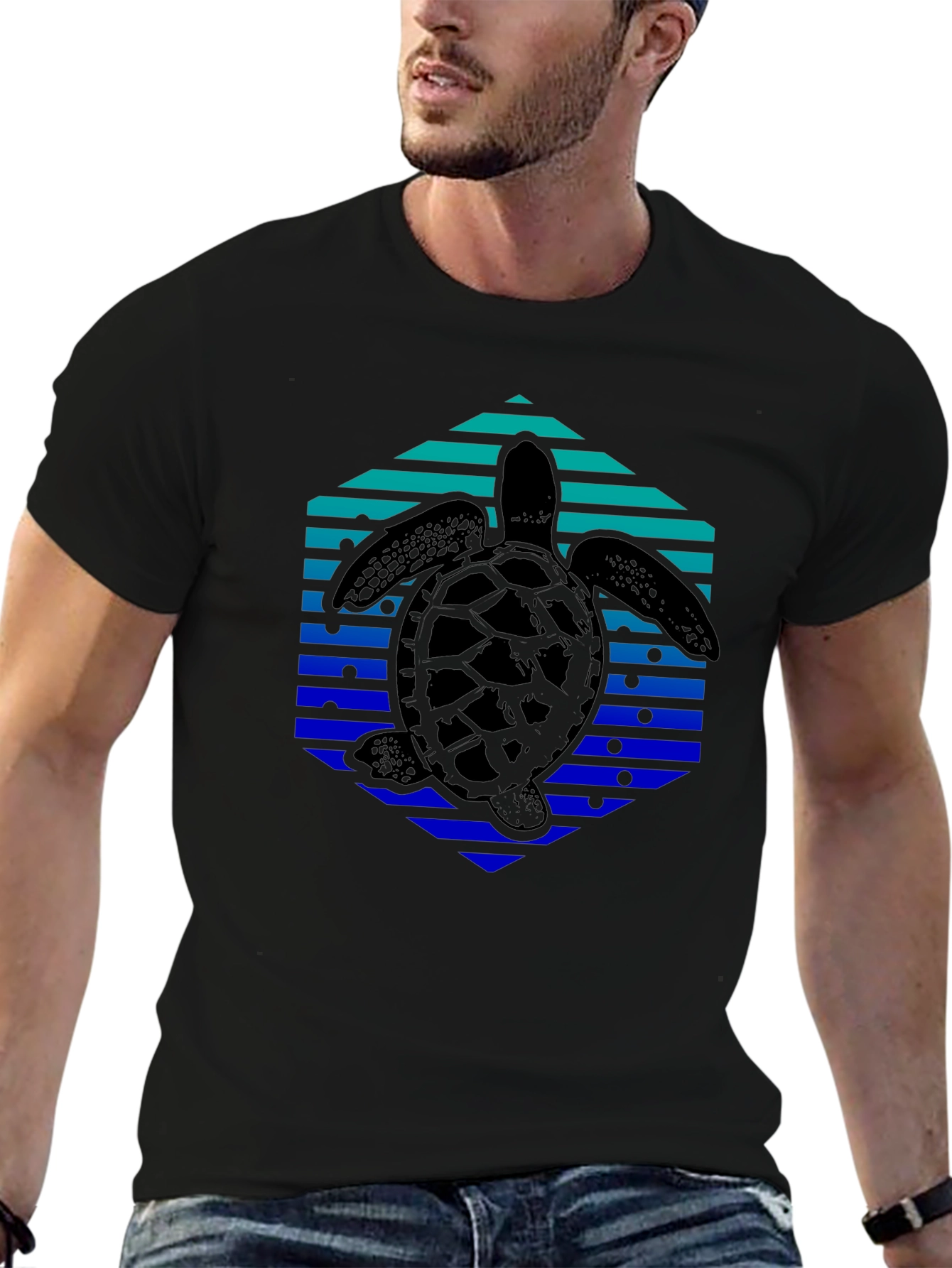Retro Turtle Graphic Tee - Comfort Fit