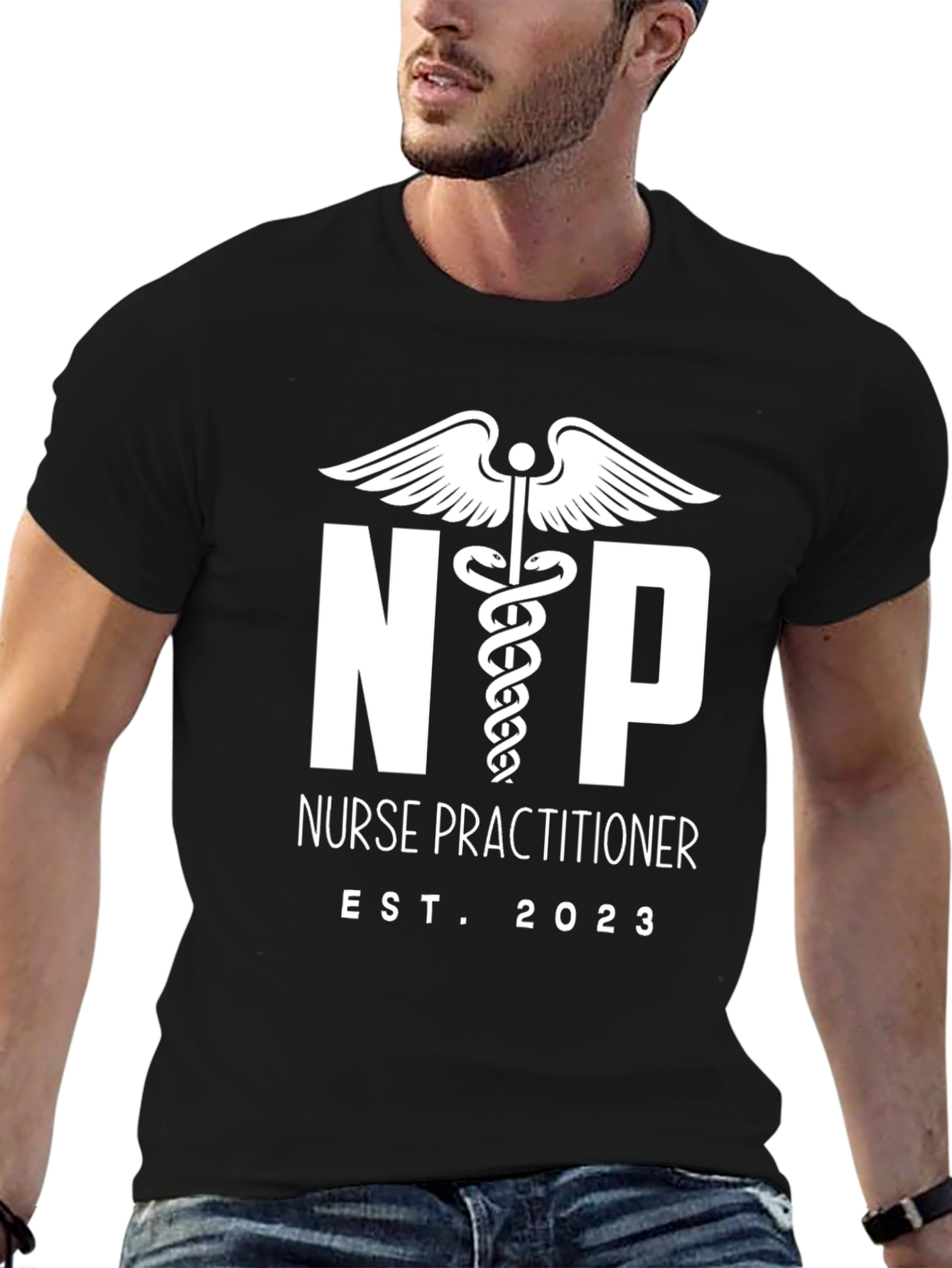 Nurse Practitioner Est. 2023 Black T-Shirt