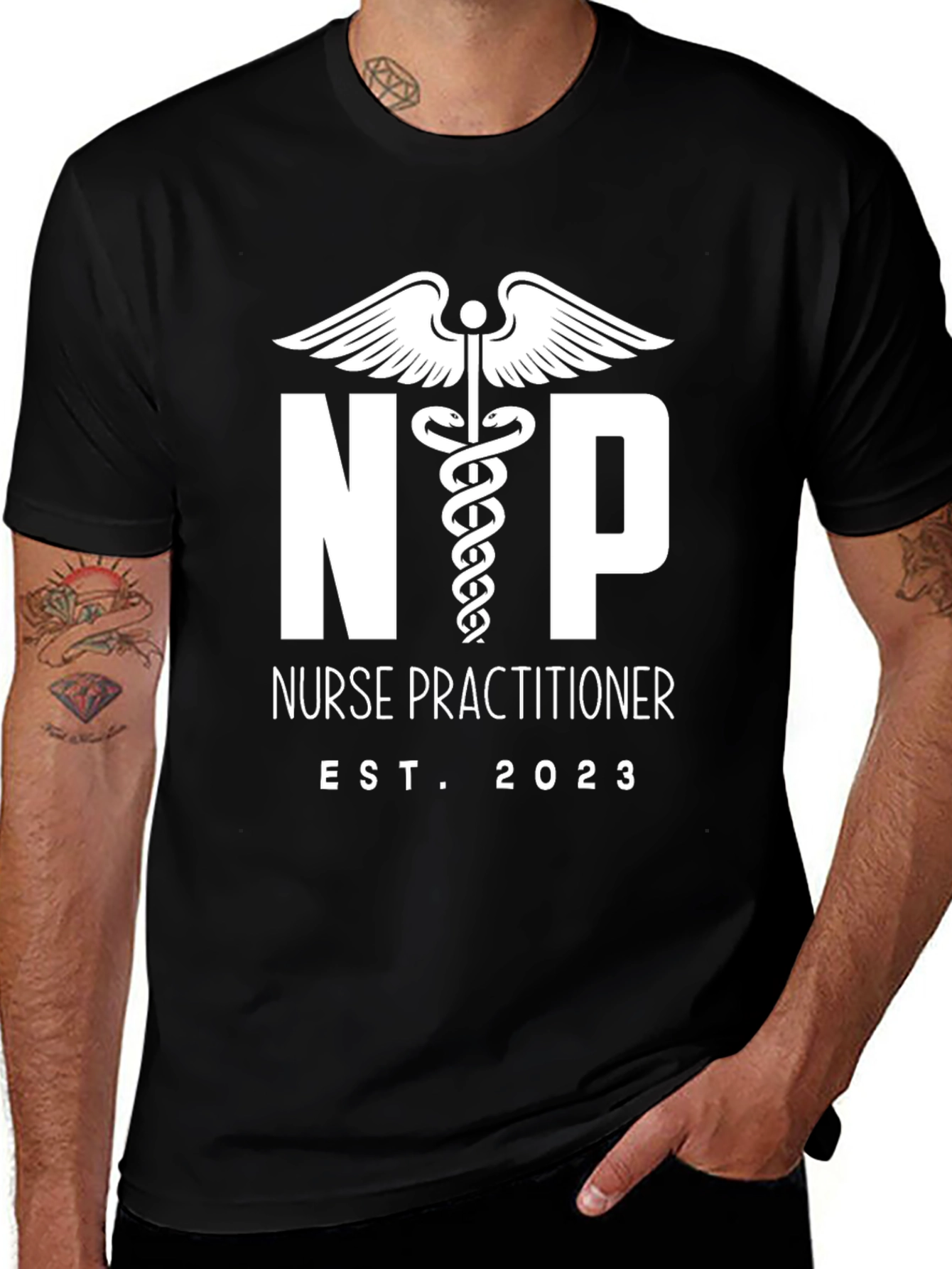 Nurse Practitioner Est. 2023 Black T-Shirt