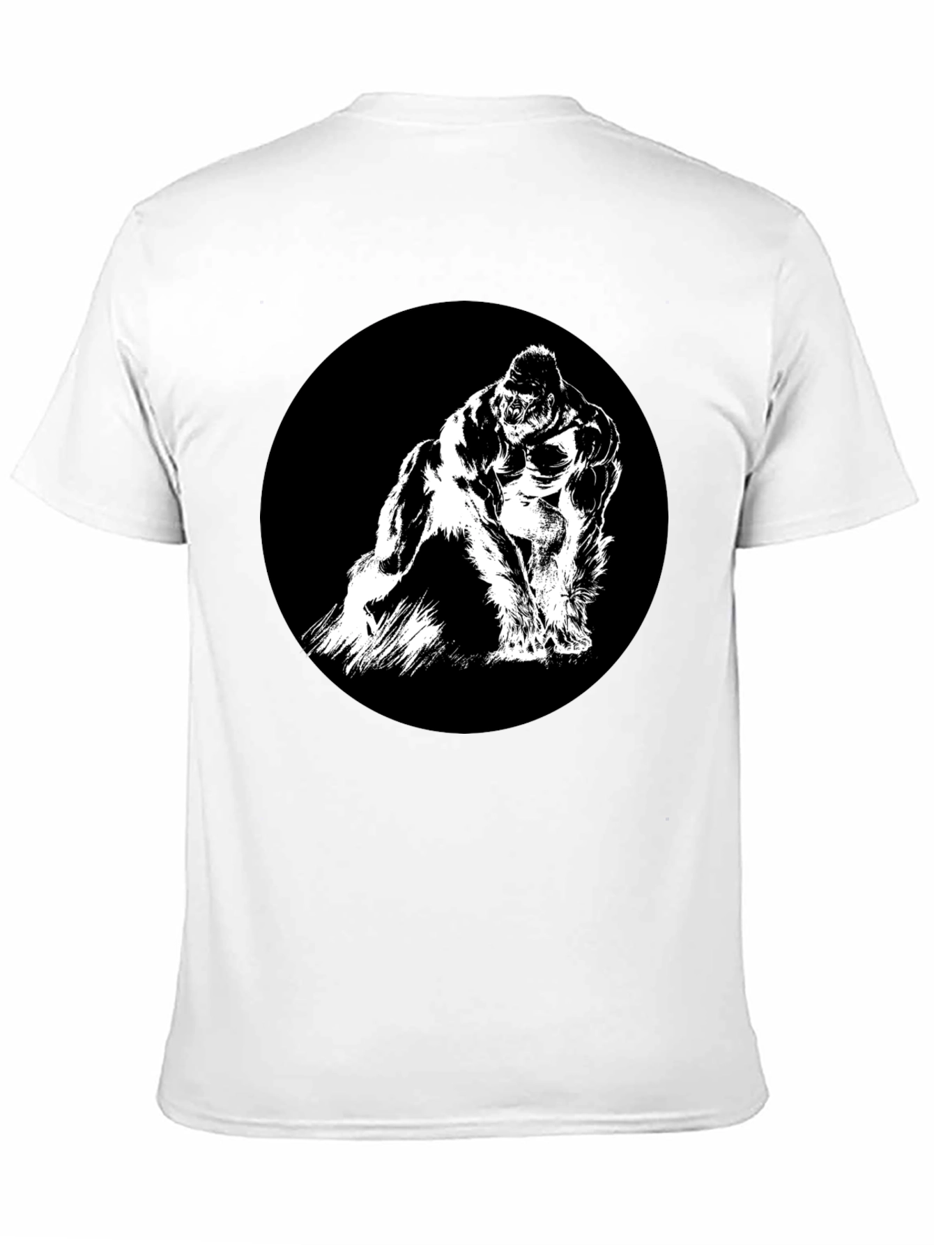 Gorilla Graphic Tee - Black Crew Neck T-Shirt