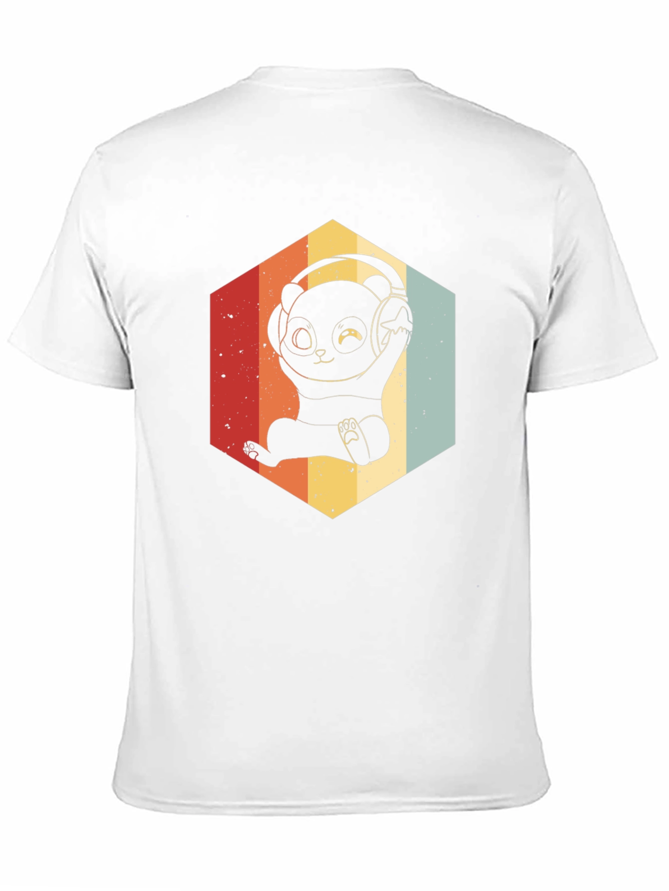 Retro Panda DJ T-Shirt
