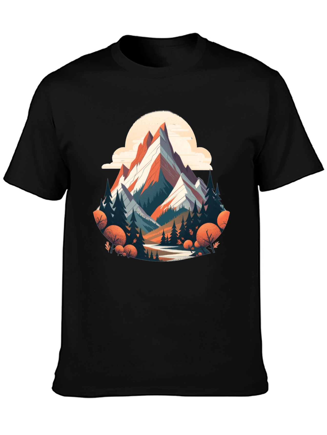 Mountain Graphic Tee - Nature Adventure Shirt