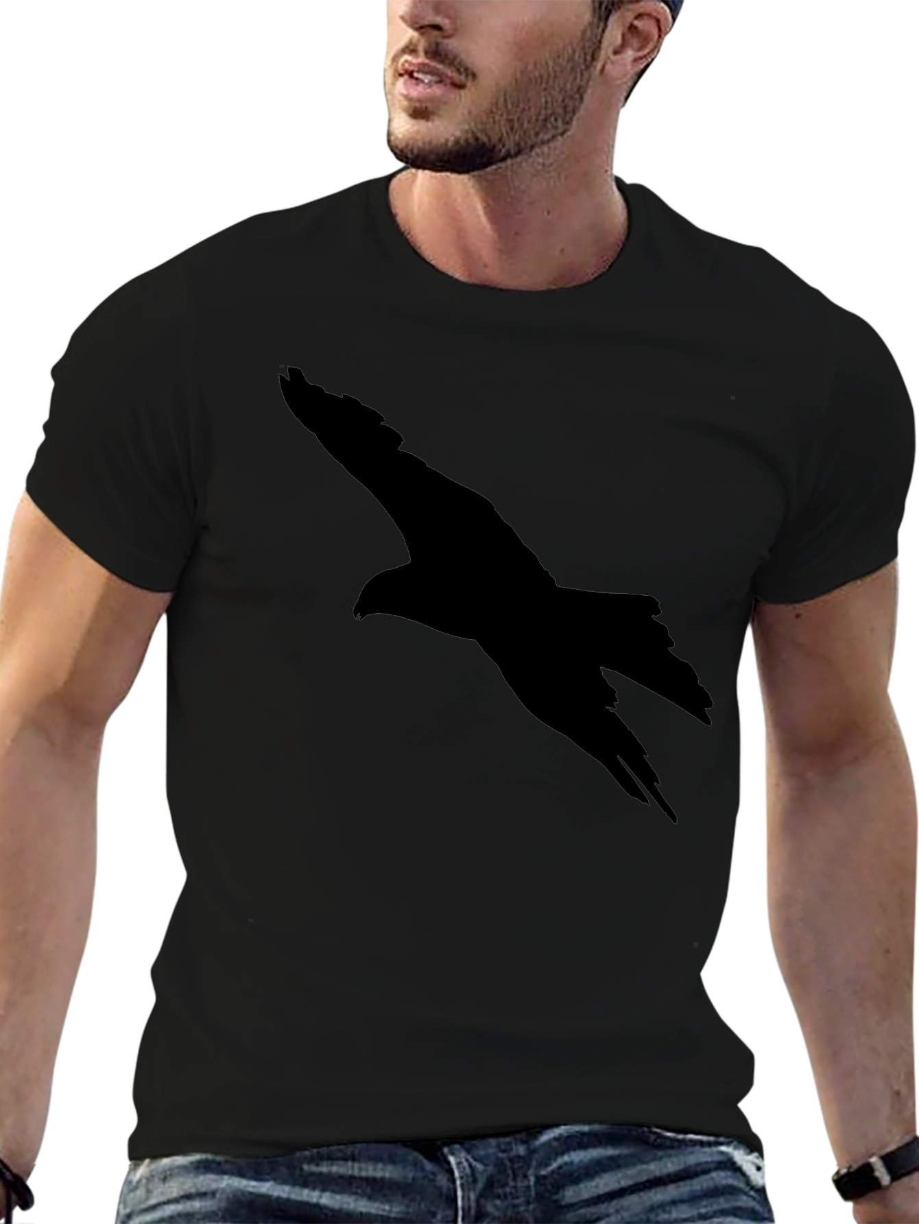Black Eagle Silhouette T-Shirt - Mens