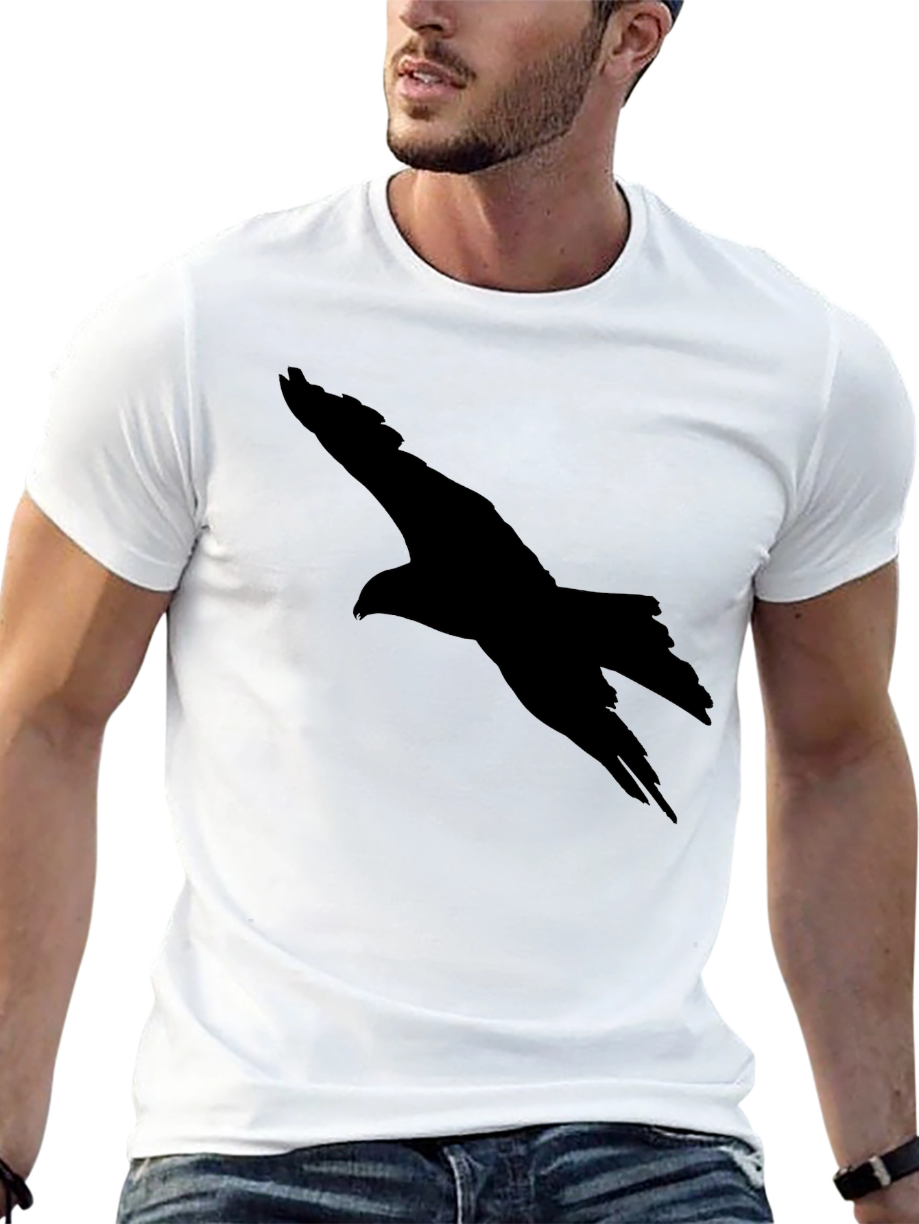 Black Eagle Silhouette T-Shirt - Mens