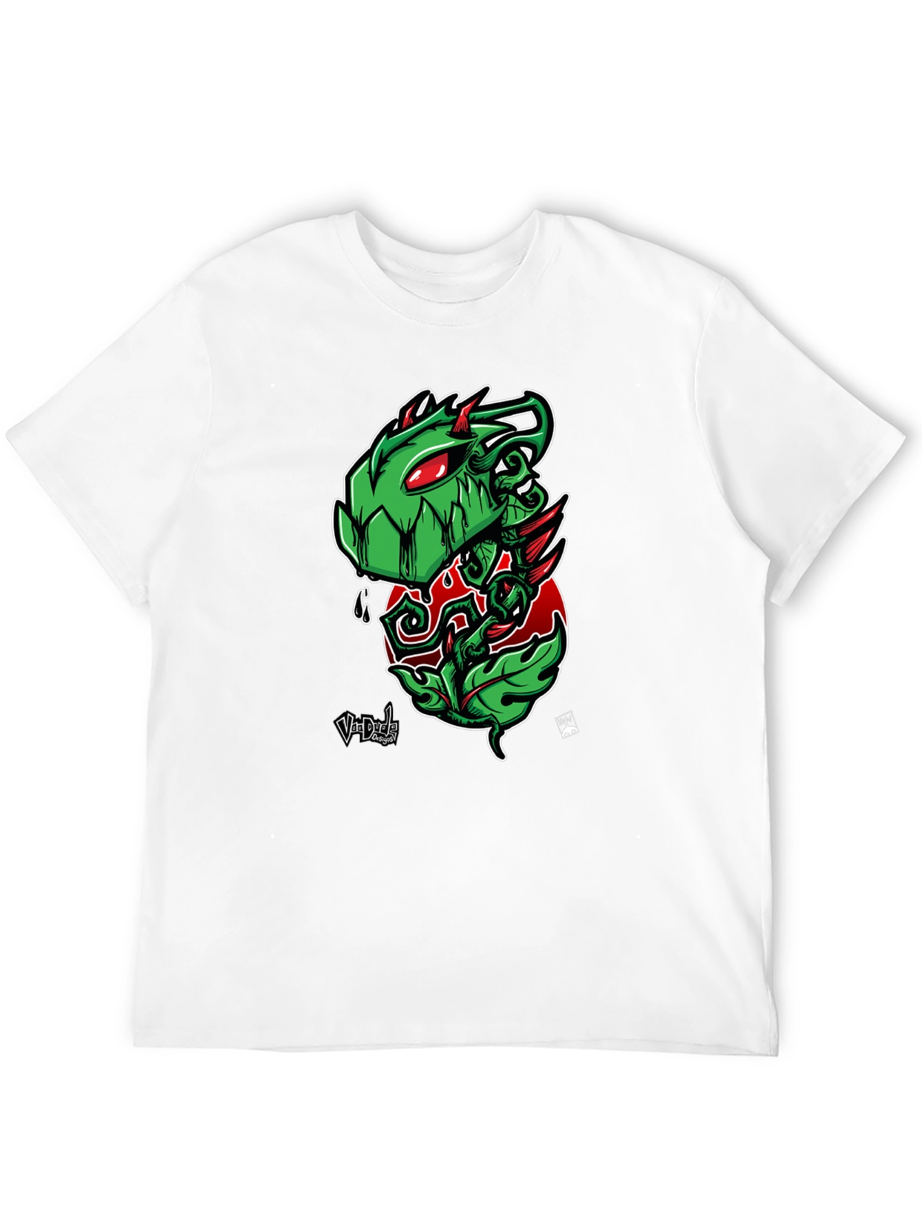 Green Monster Plant Graphic T-Shirt