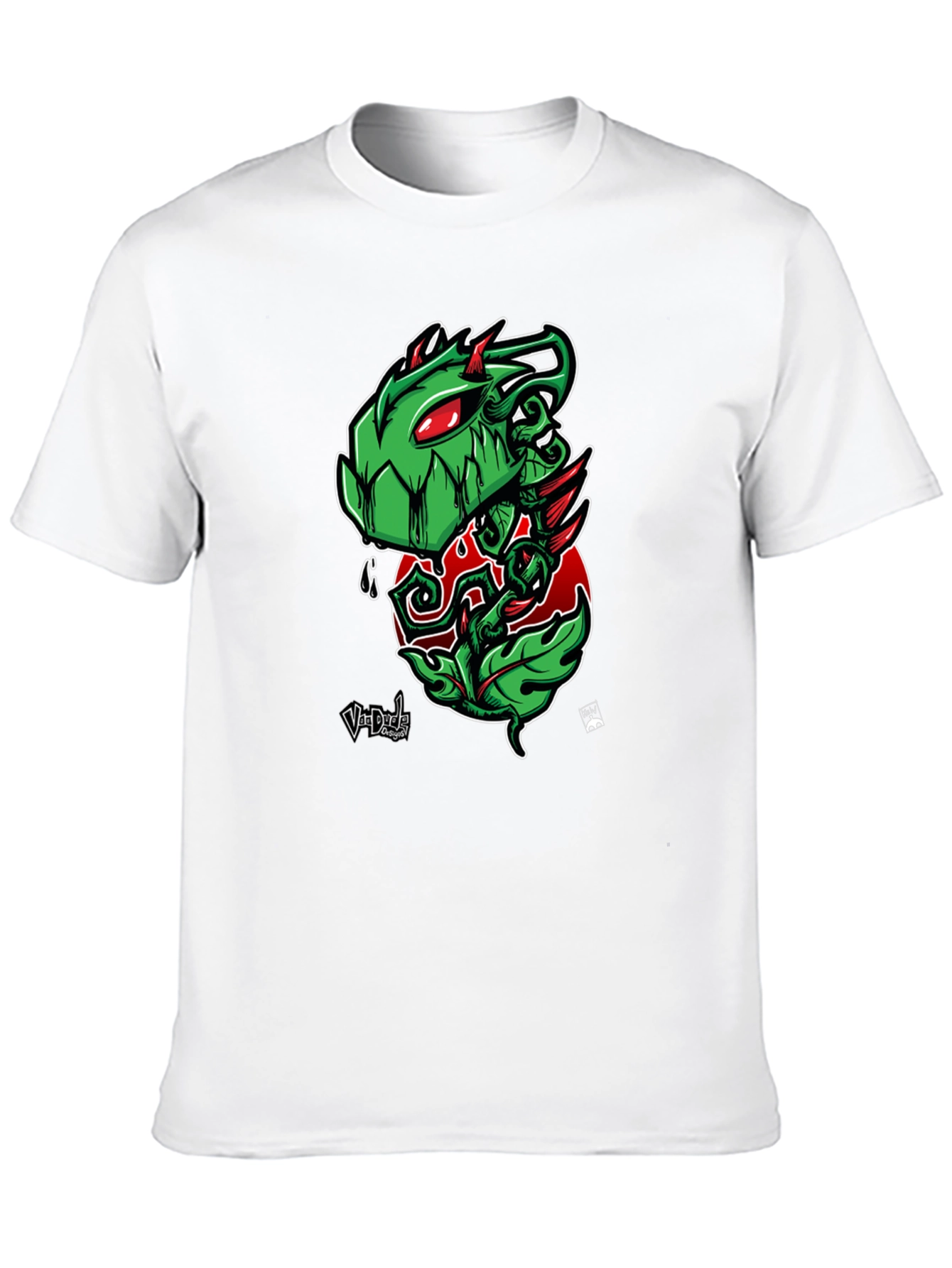 Green Monster Plant Graphic T-Shirt