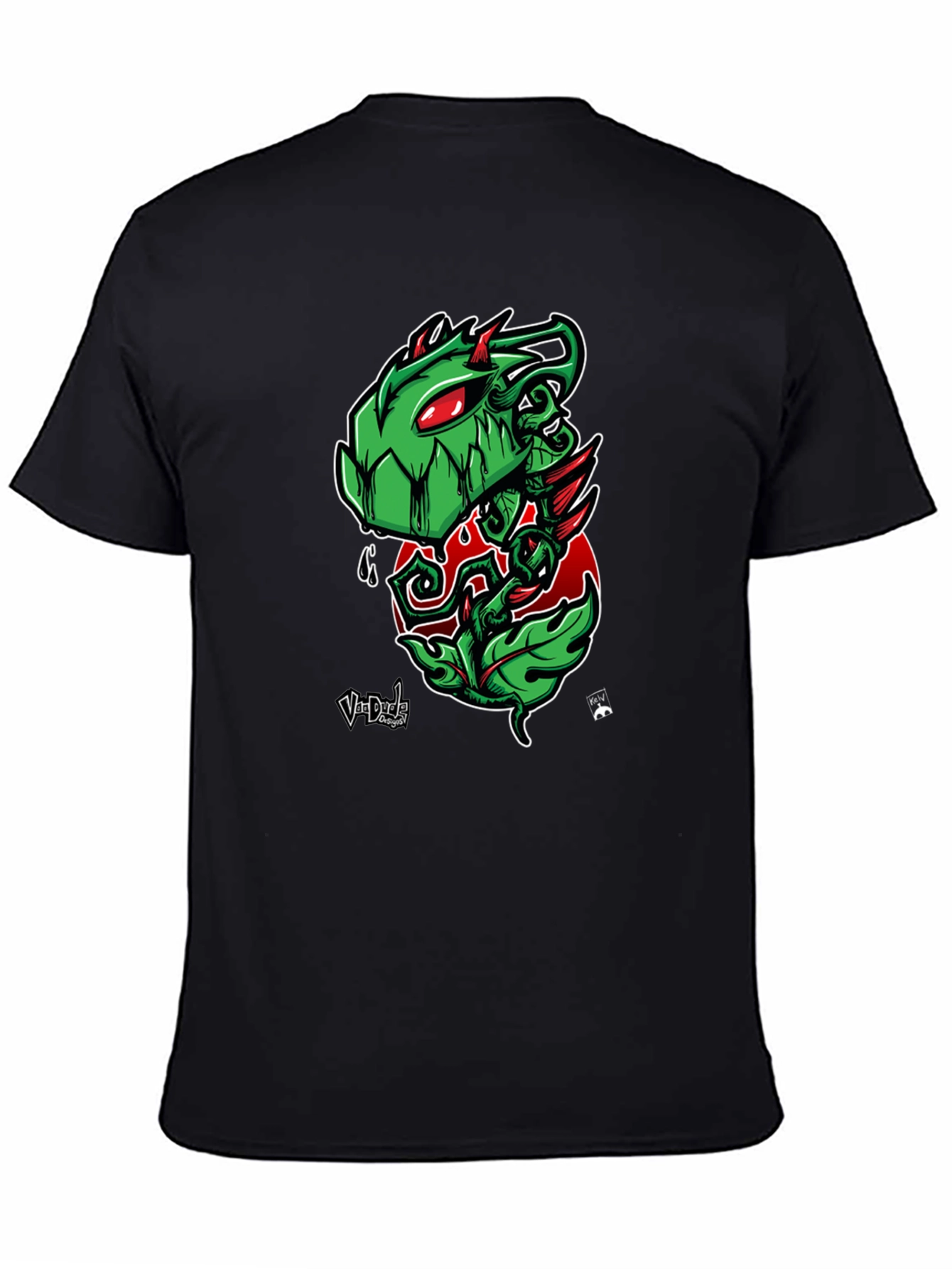 Green Monster Plant Graphic T-Shirt