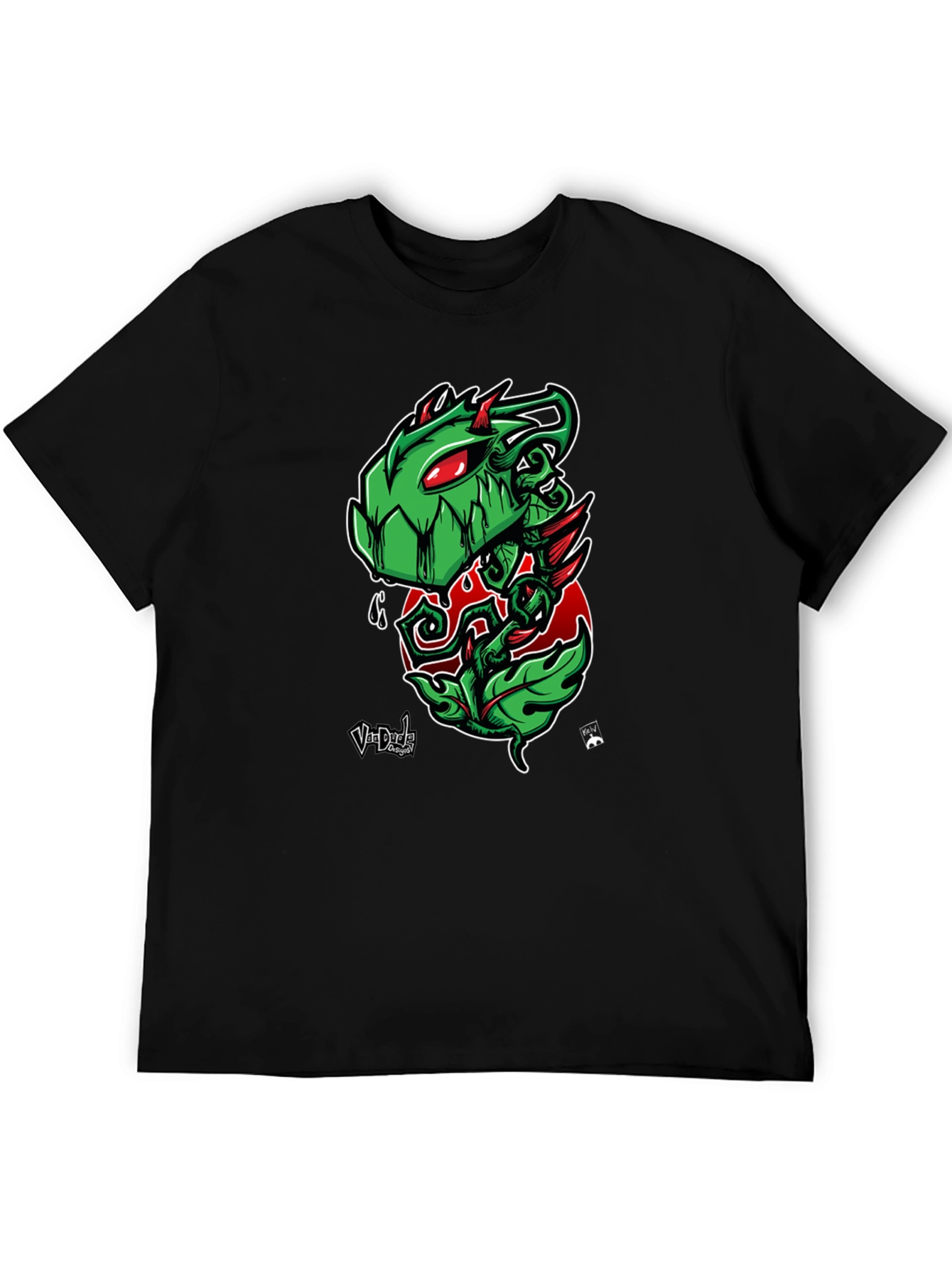 Green Monster Plant Graphic T-Shirt