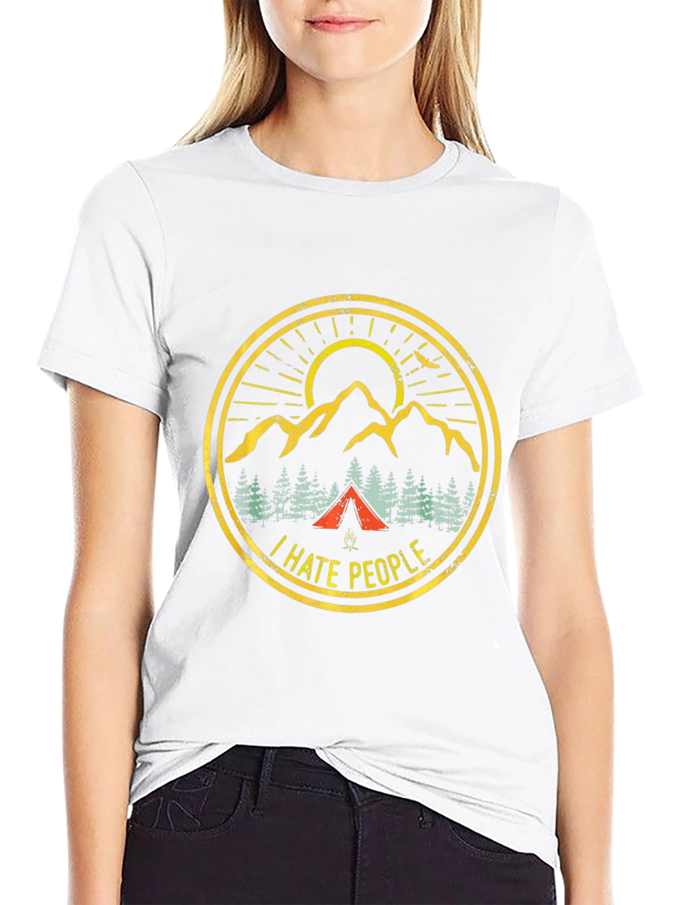 I Hate People Camping Graphic Tee