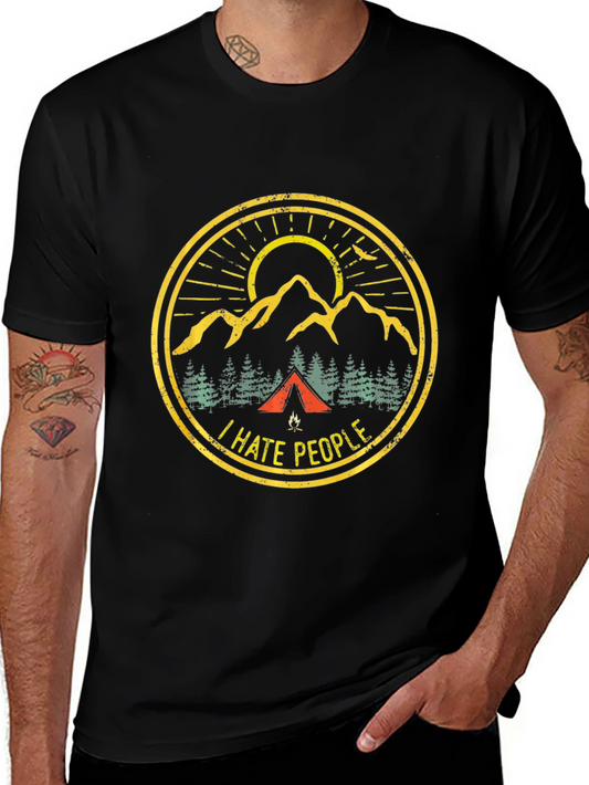 I Hate People Camping Graphic Tee