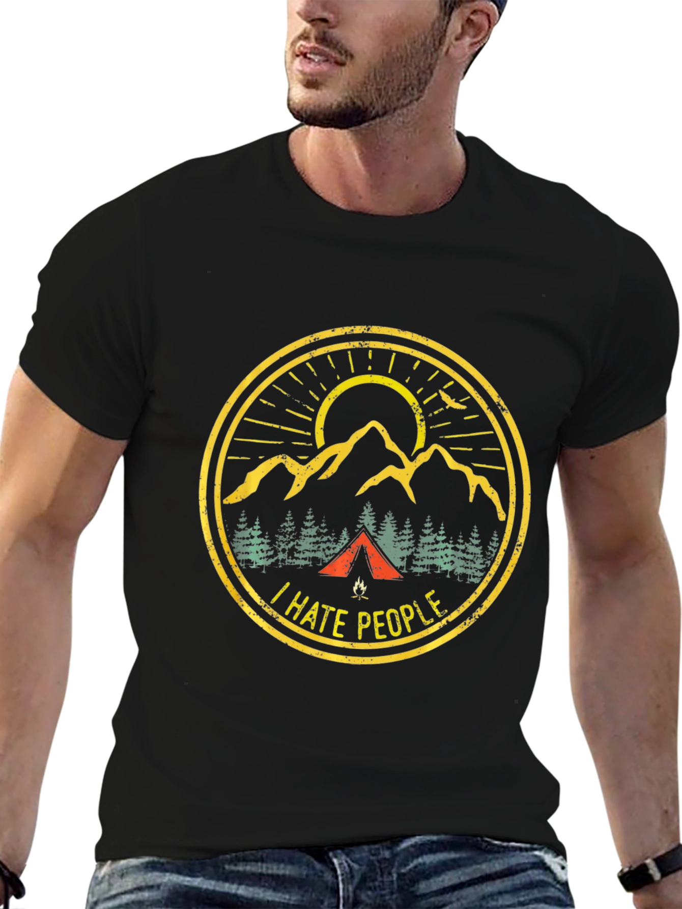 I Hate People Camping Graphic Tee
