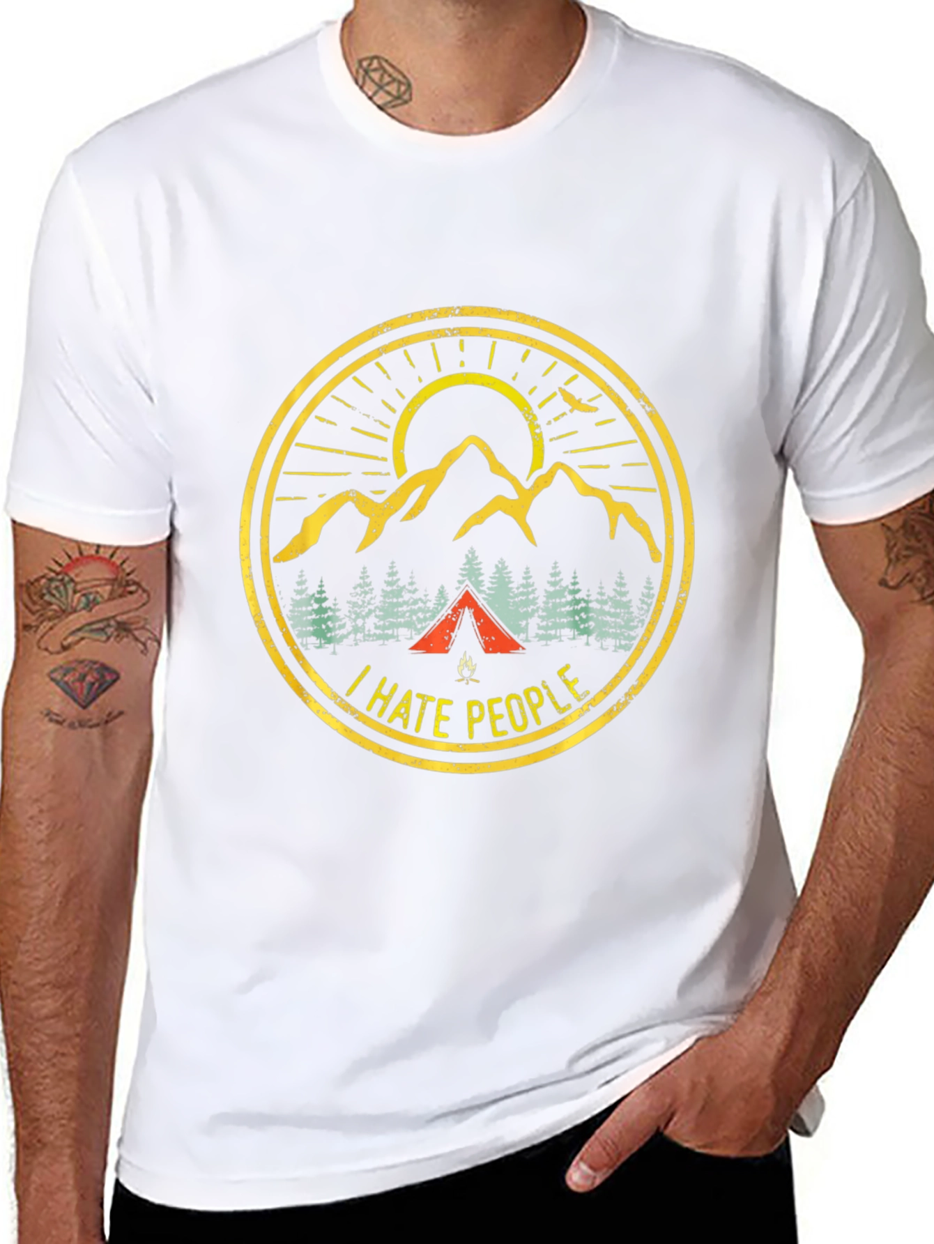 I Hate People Camping Graphic Tee