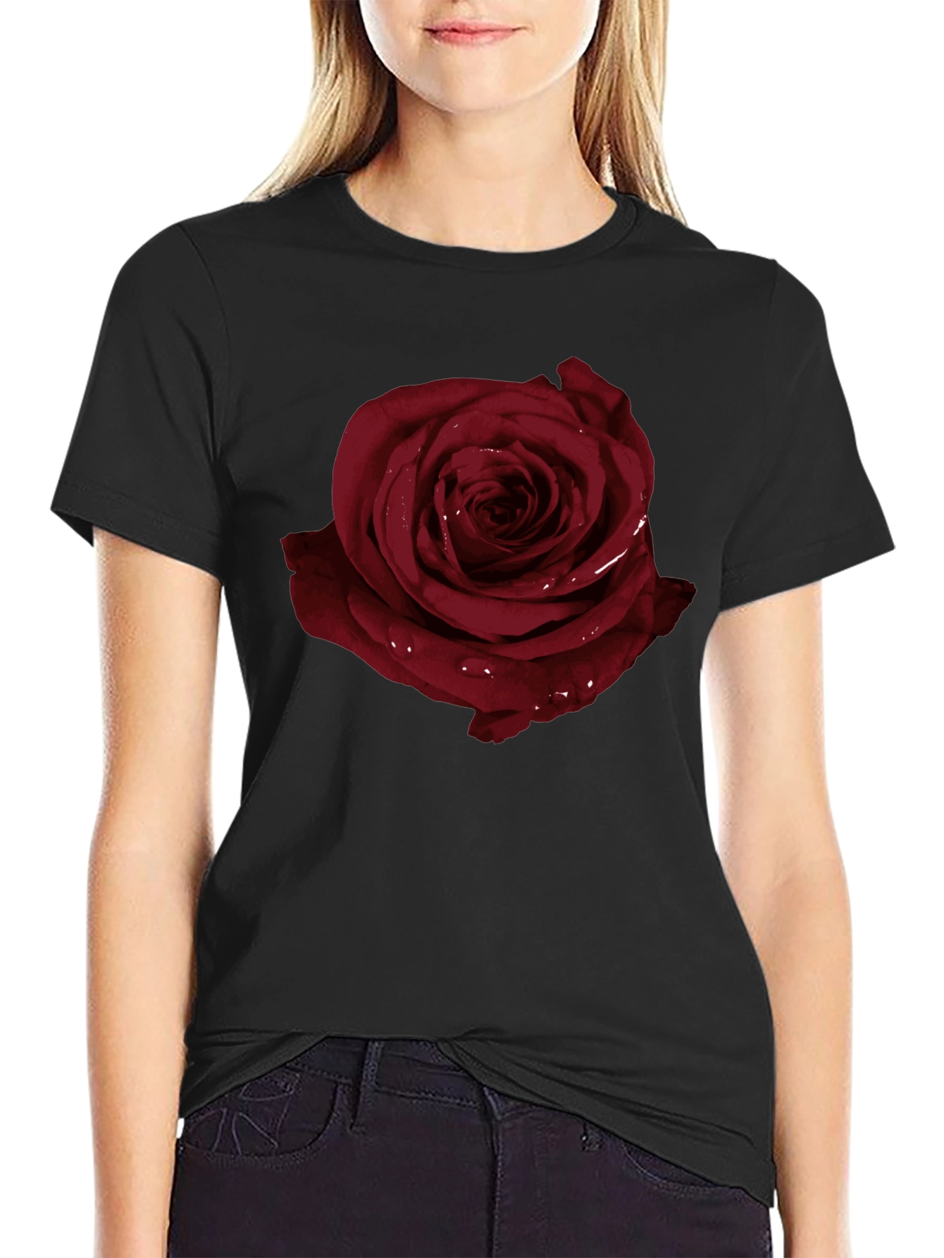 Dark Rose Graphic T-Shirt