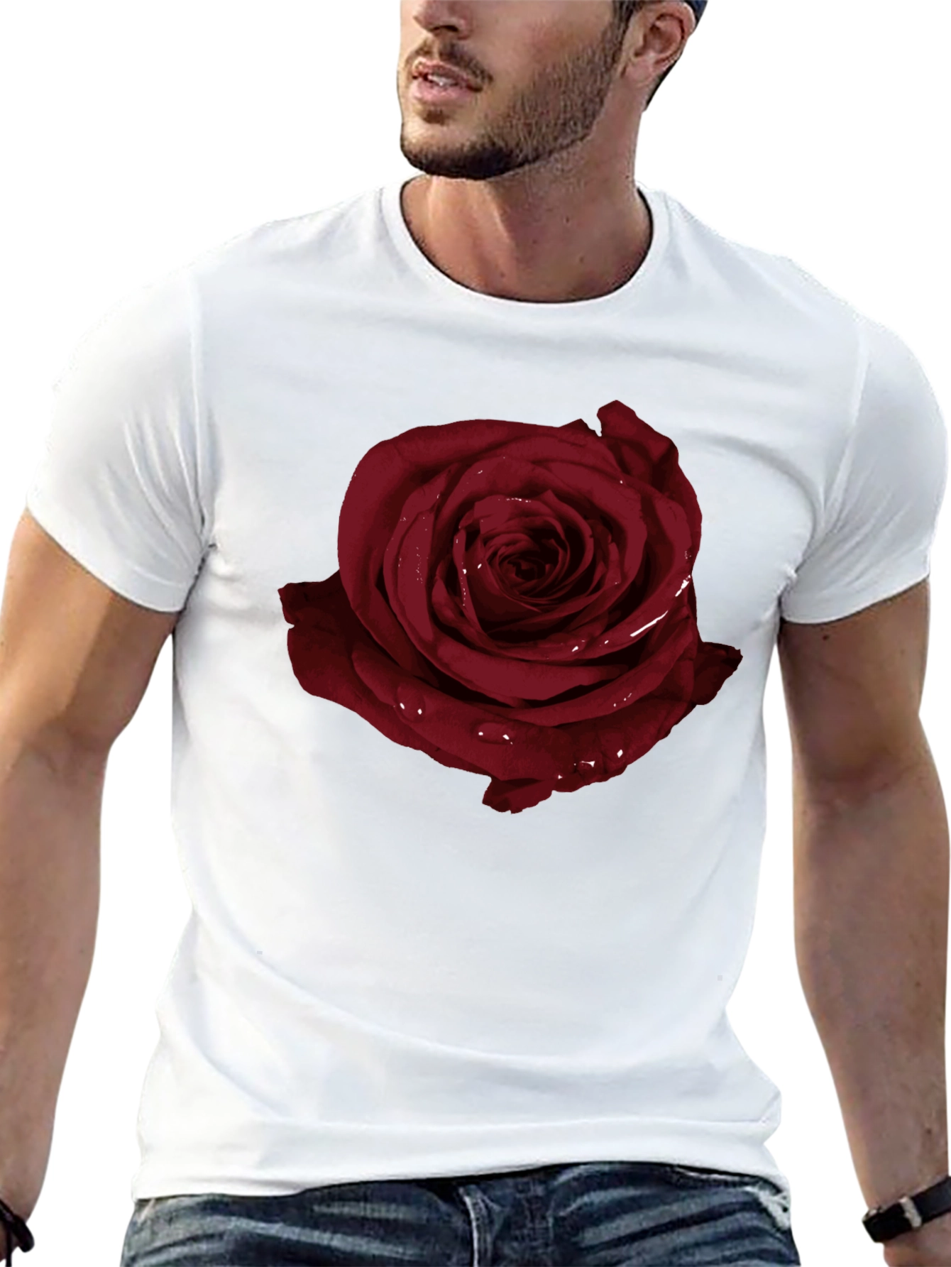 Dark Rose Graphic T-Shirt