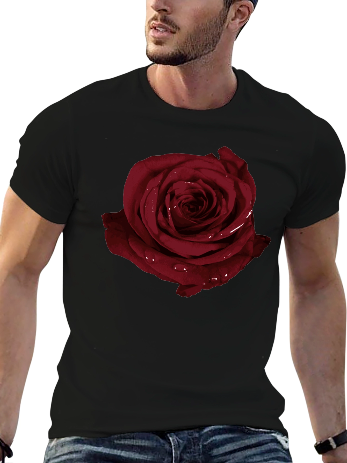 Dark Rose Graphic T-Shirt