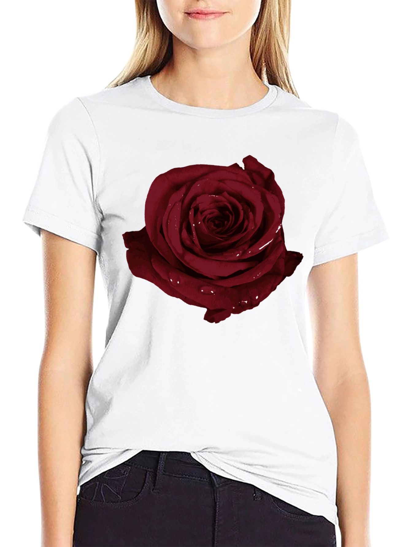 Dark Rose Graphic T-Shirt