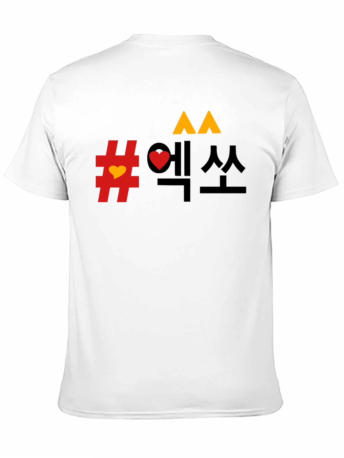 Mens Graphic Tee - Korean Design Black T-Shirt
