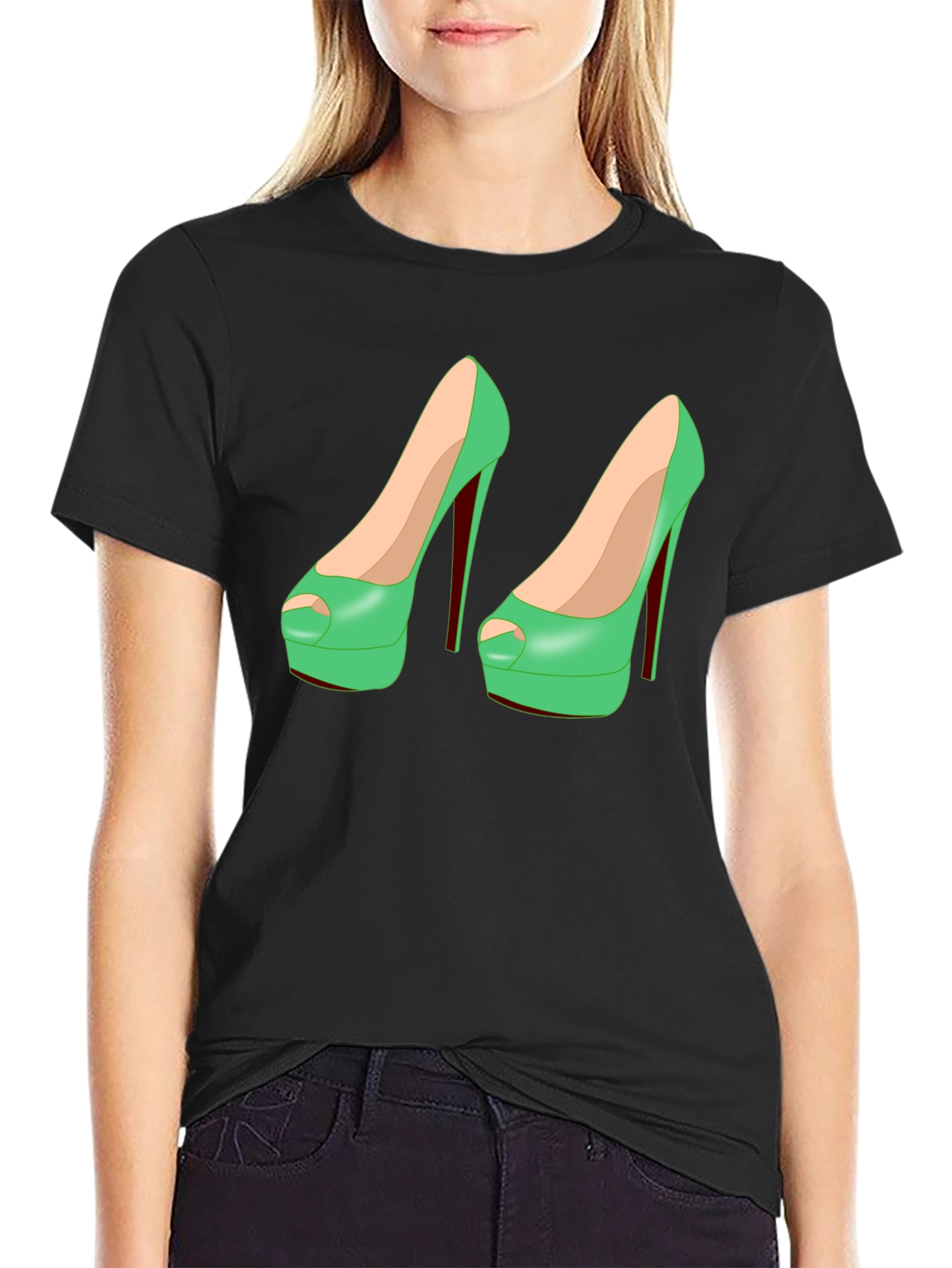 Novelty High Heel Shoe T-Shirt