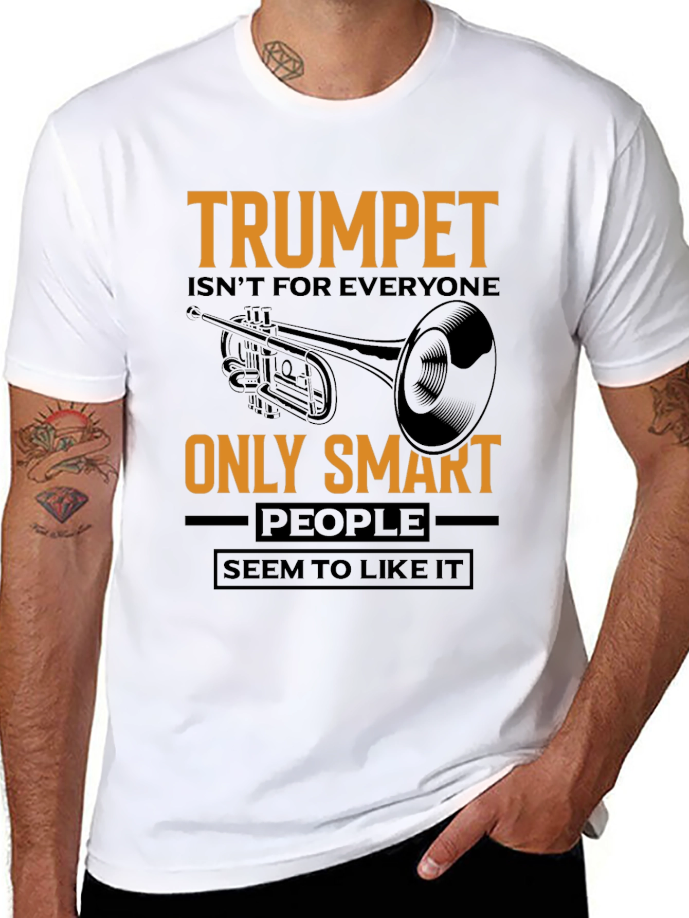 Trumpet Player Gift - Smart People T-Shirt