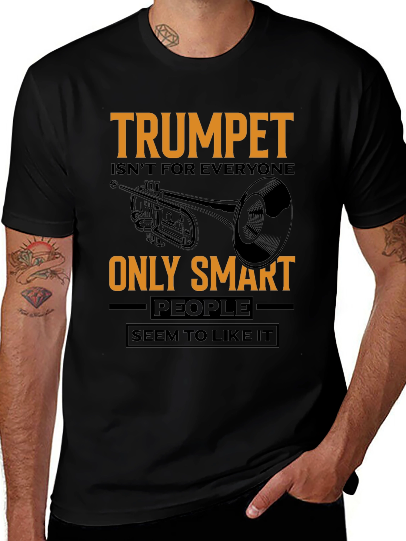Trumpet Player Gift - Smart People T-Shirt
