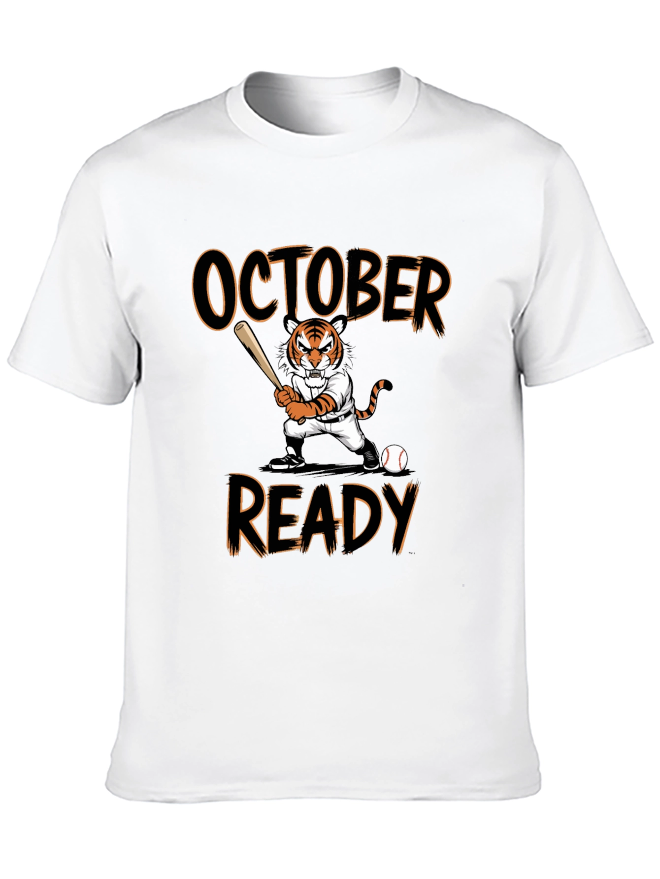October Ready Baseball Tiger T-Shirt