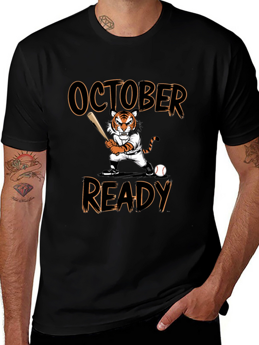 October Ready Baseball Tiger T-Shirt