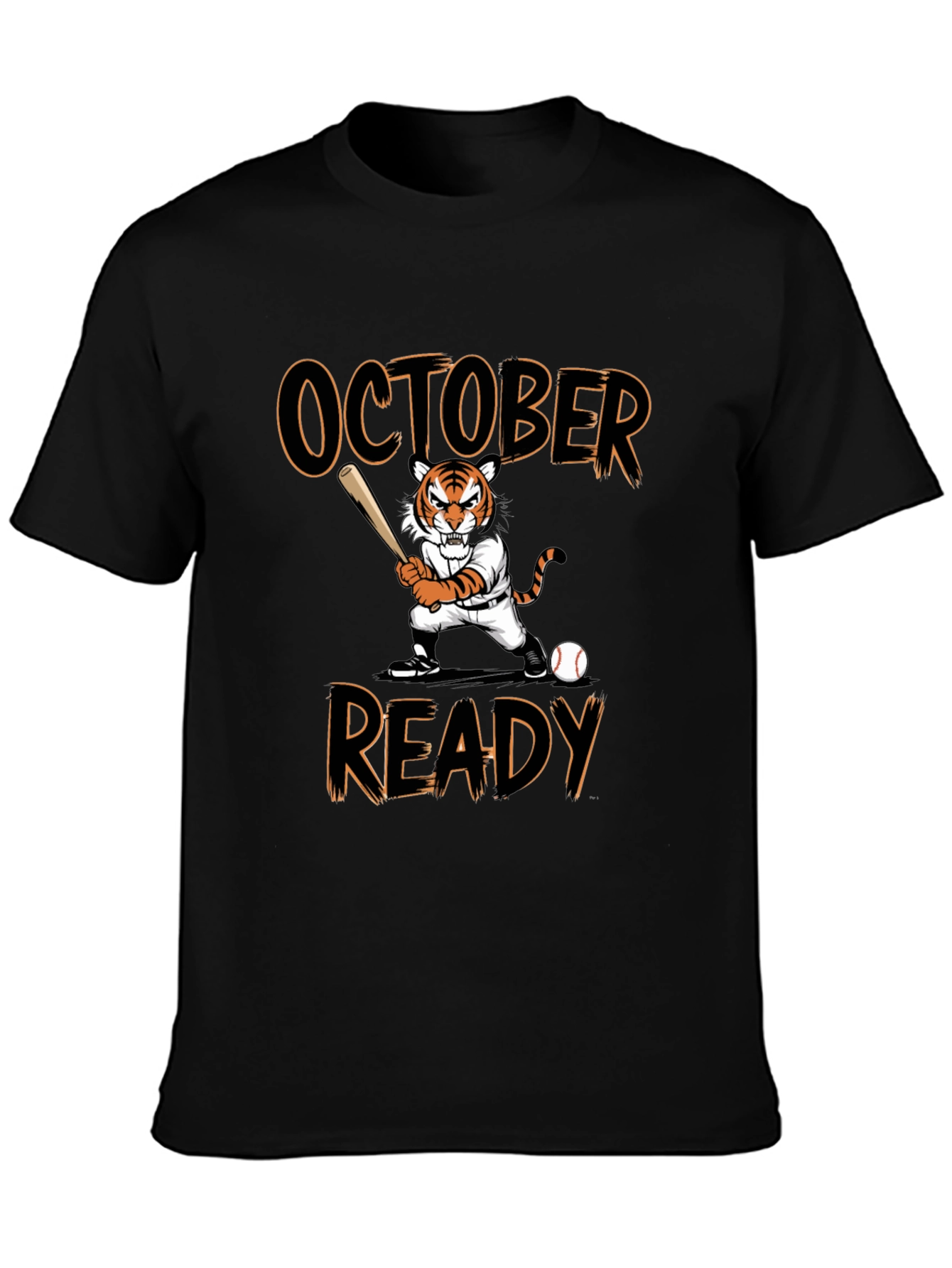 October Ready Baseball Tiger T-Shirt