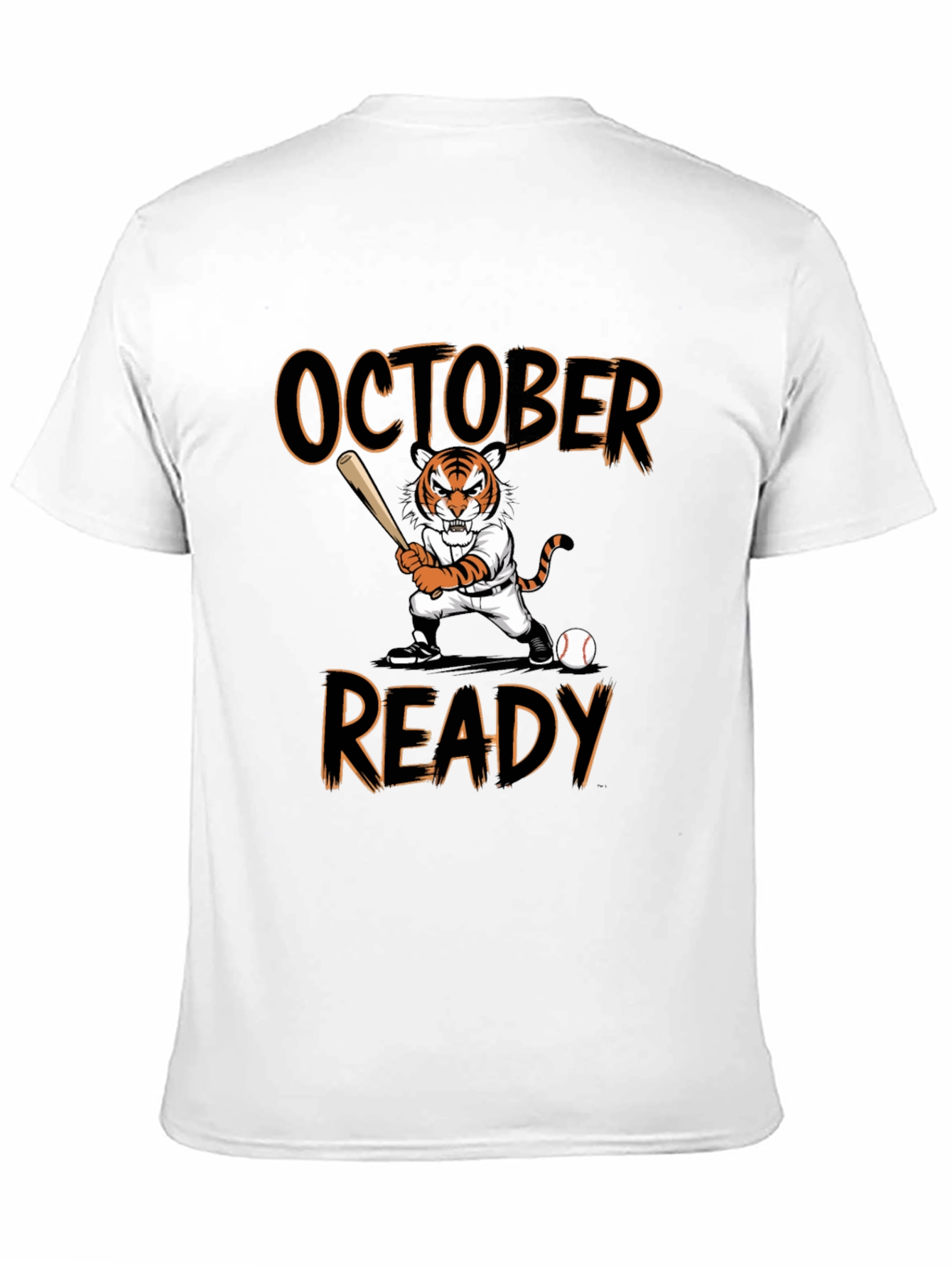 October Ready Baseball Tiger T-Shirt