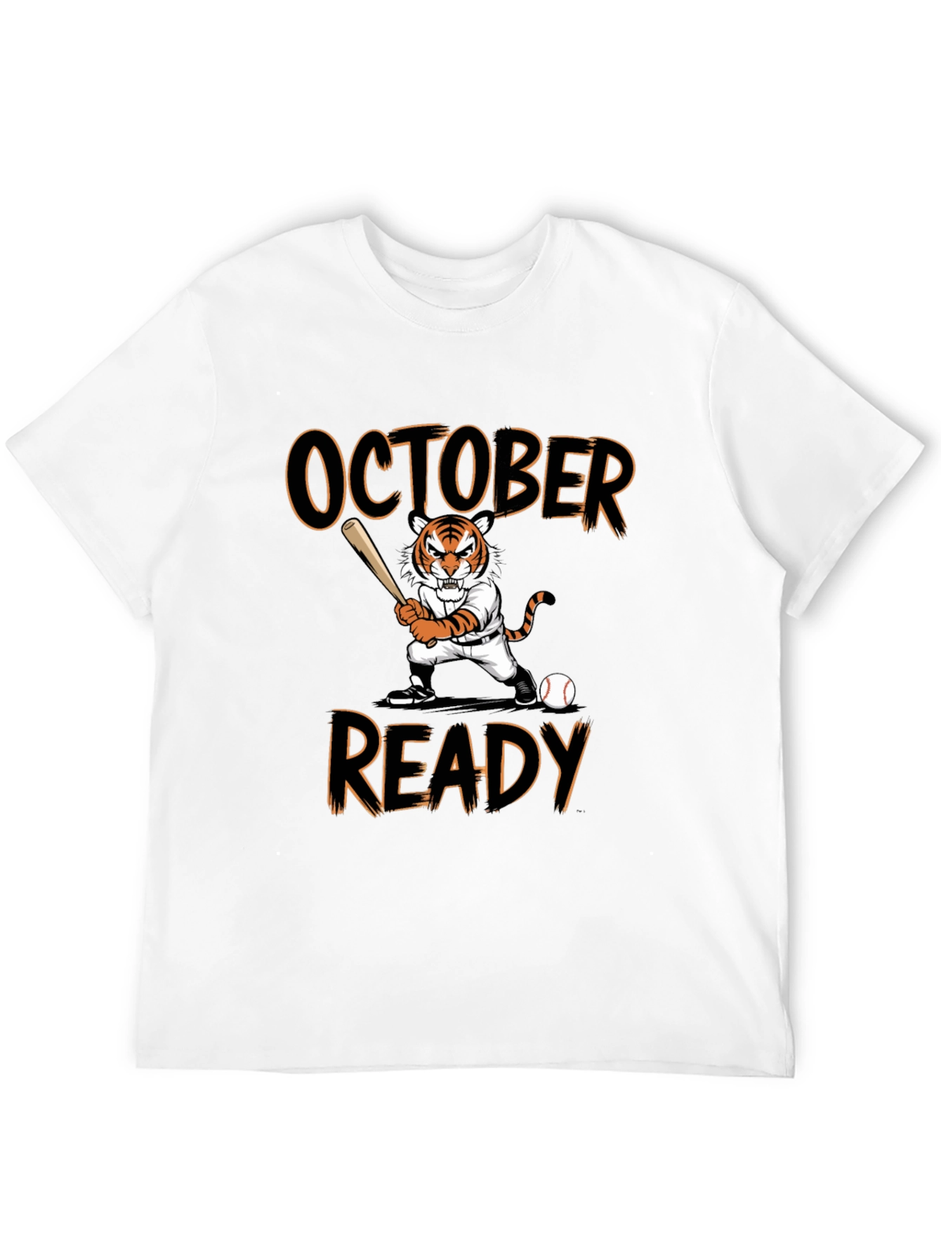 October Ready Baseball Tiger T-Shirt
