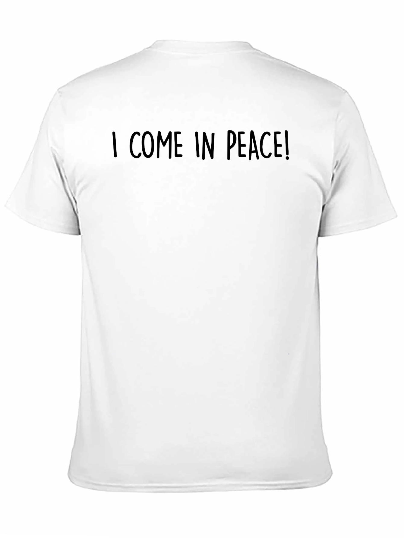 I Come in Peace! Graphic Tee - Black