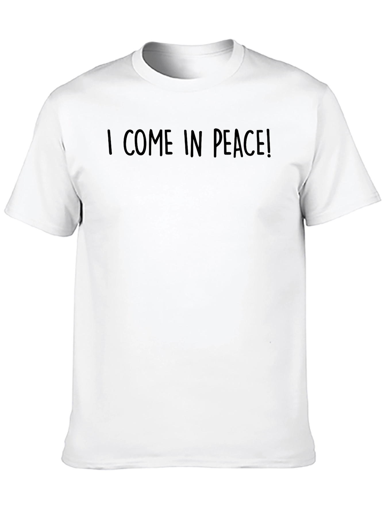 I Come in Peace! Graphic Tee - Black