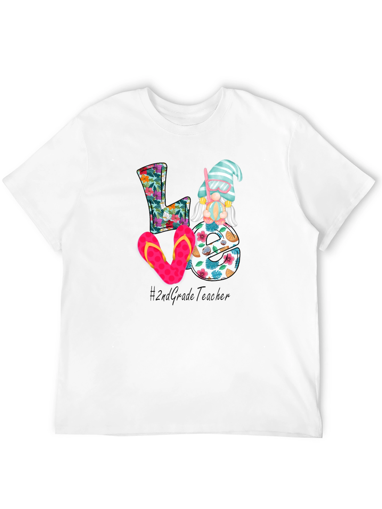 Love 2nd Grade Teacher Summer T-Shirt